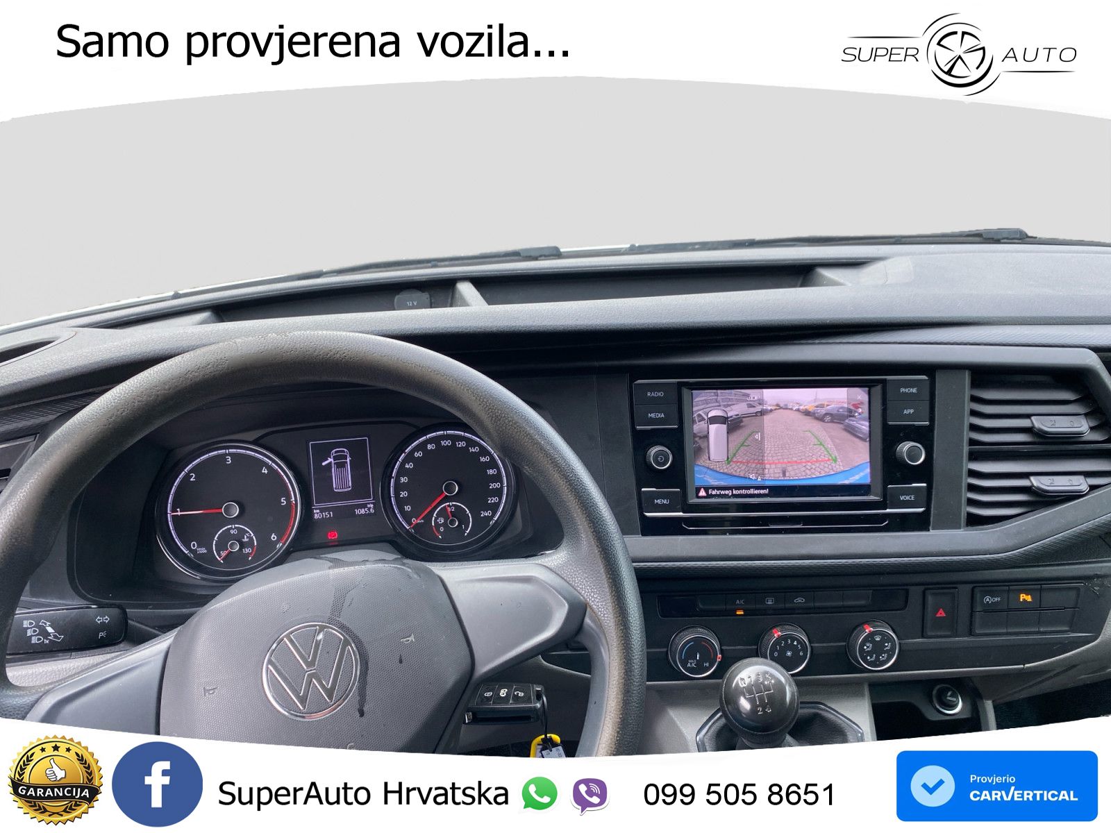 Volkswagen T6.1 Transporter KR 81KW TDI RÜCKFAHRKA. SORTIMO 110 KS