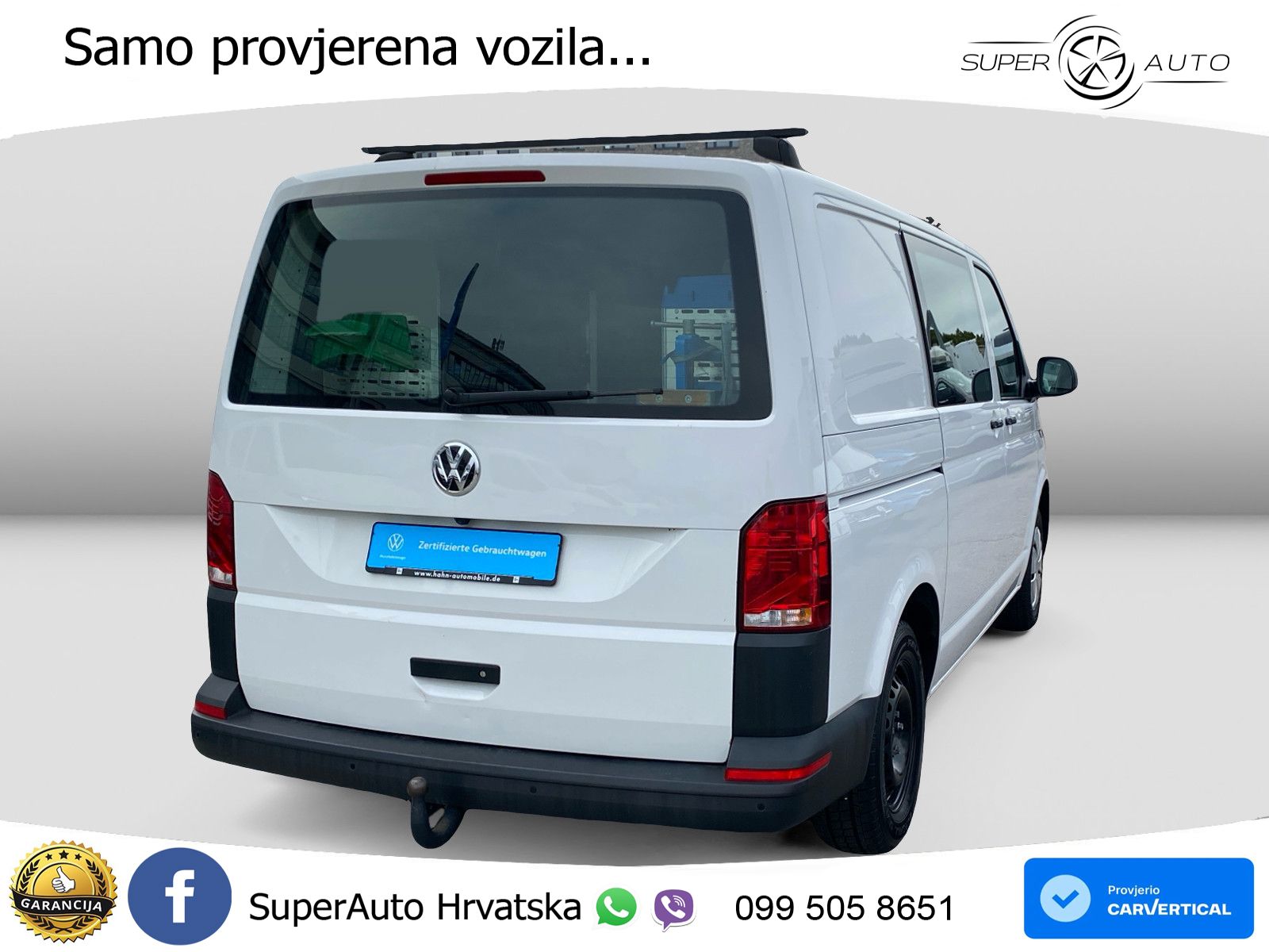 Volkswagen T6.1 Transporter KR 81KW TDI RÜCKFAHRKA. SORTIMO 110 KS