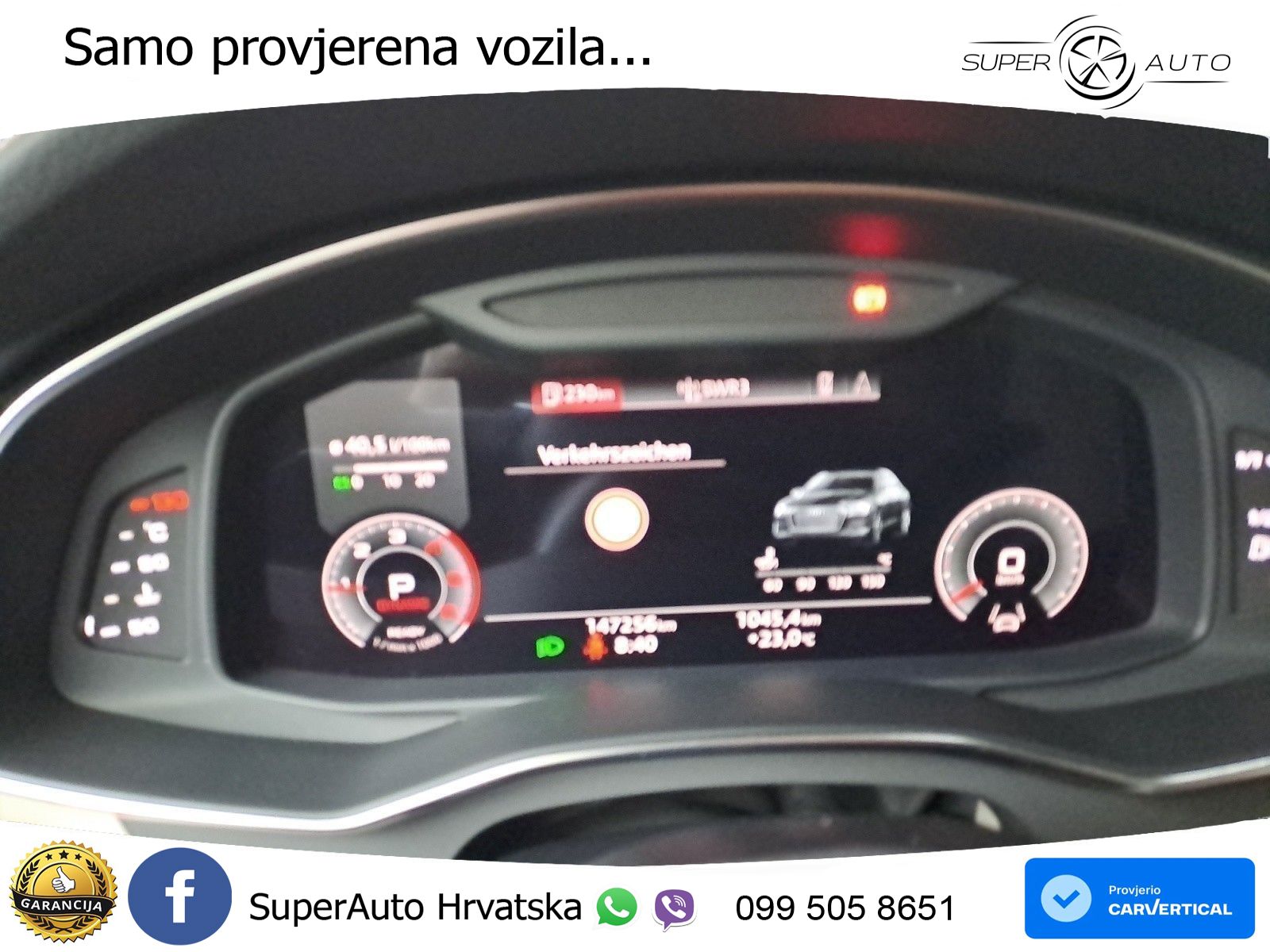 Audi A6 50 TDI V6 (286 KS) quattro tiptronic S line ZRAČNI+ACC+4xGR SJED+KAM