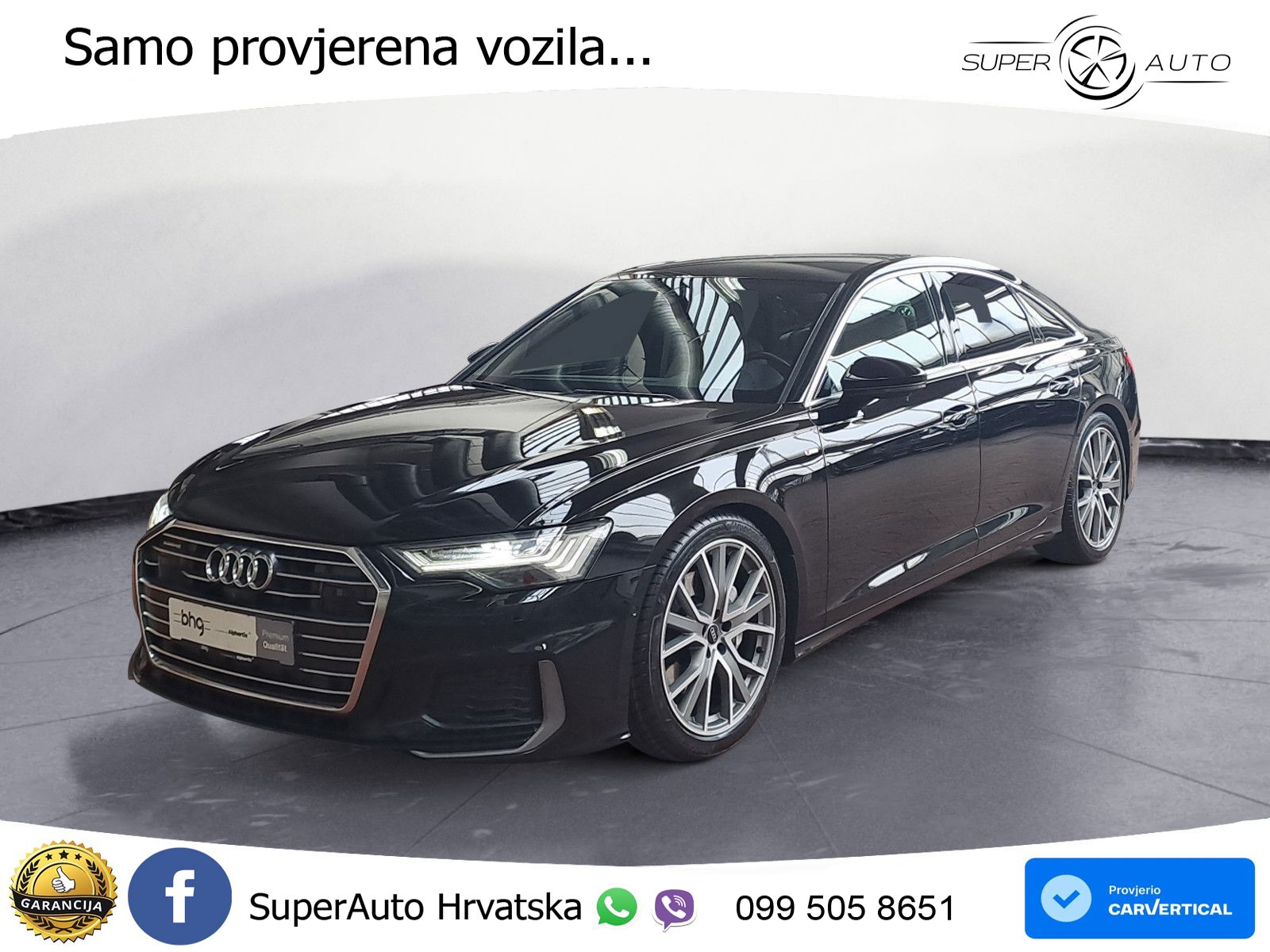 Audi A6 50 TDI V6 (286 KS) quattro tiptronic S line ZRAČNI+ACC+4xGR SJED+KAM