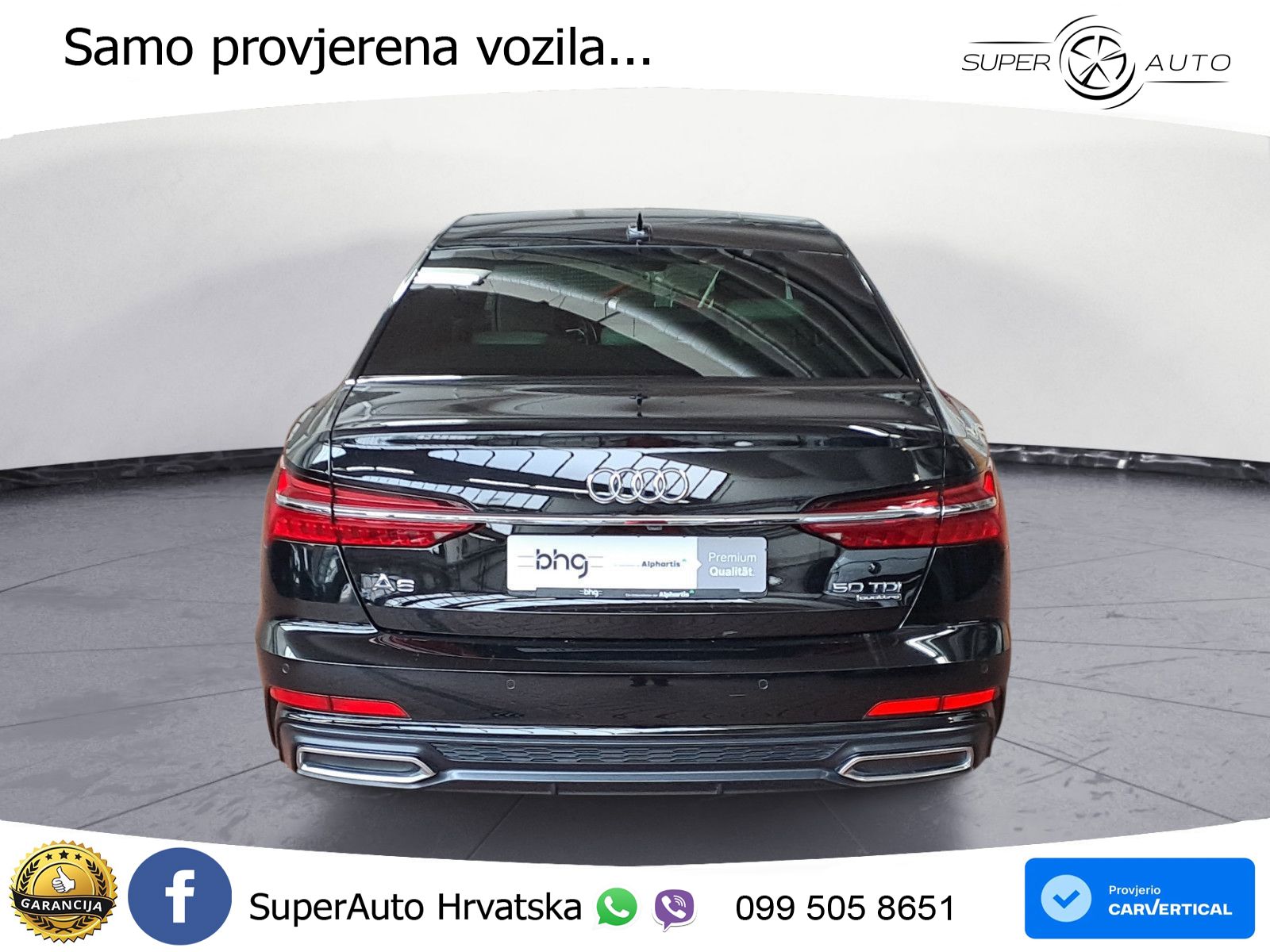 Audi A6 50 TDI V6 (286 KS) quattro tiptronic S line ZRAČNI+ACC+4xGR SJED+KAM
