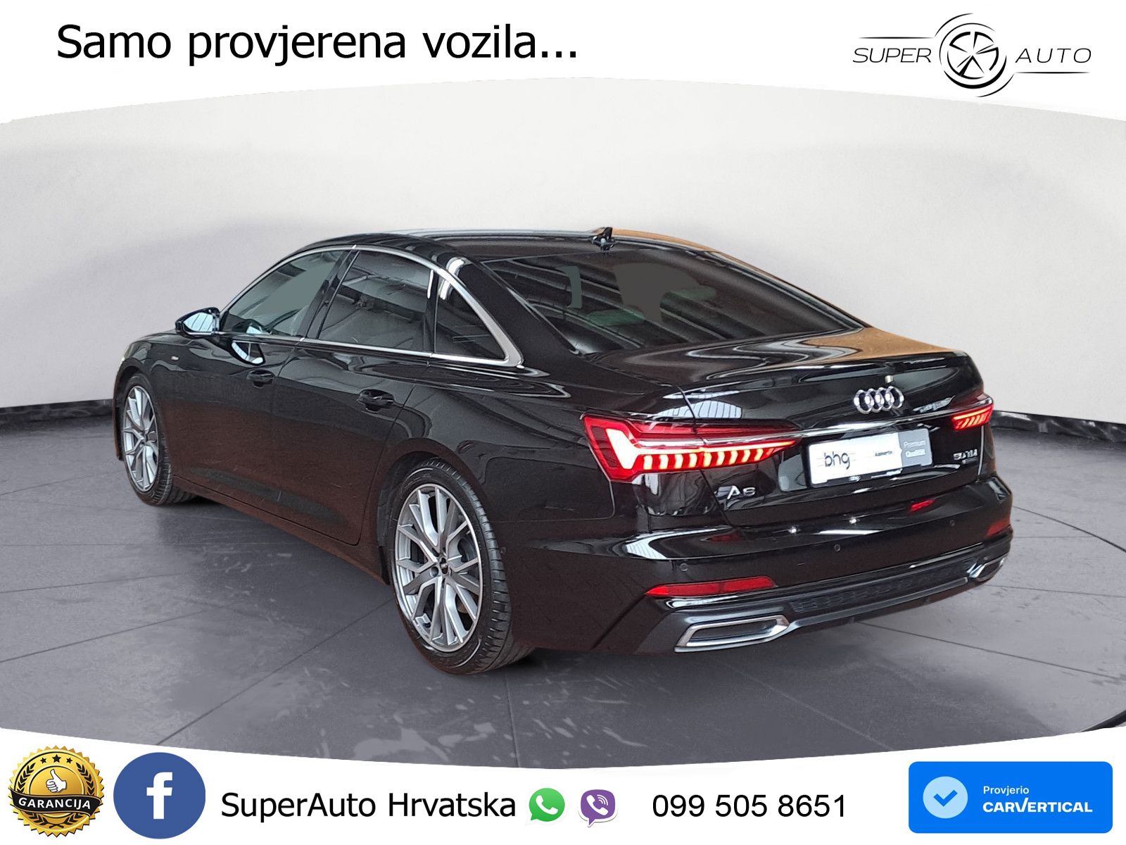 Audi A6 50 TDI V6 (286 KS) quattro tiptronic S line ZRAČNI+ACC+4xGR SJED+KAM