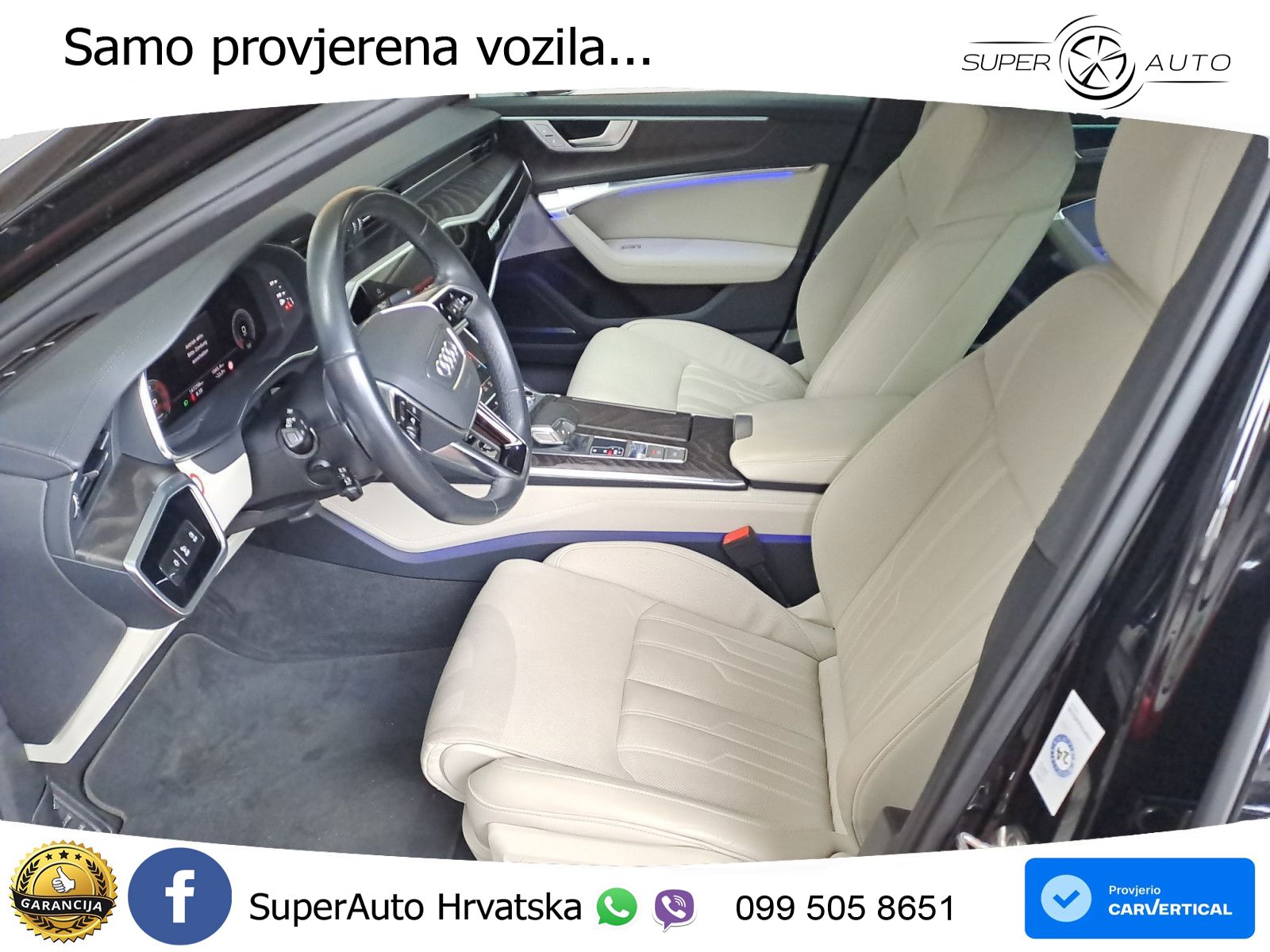 Audi A6 50 TDI V6 (286 KS) quattro tiptronic S line ZRAČNI+ACC+4xGR SJED+KAM