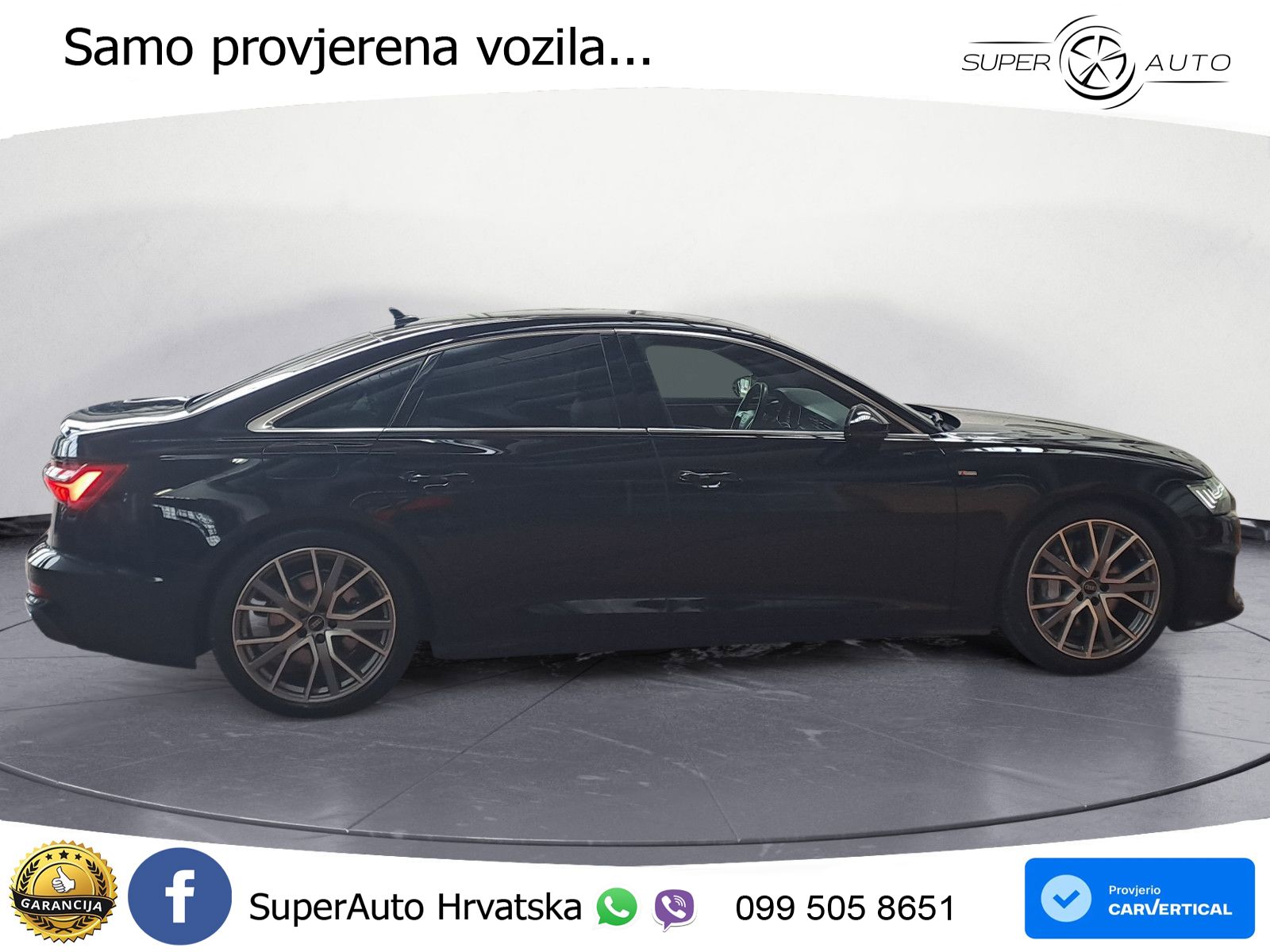 Audi A6 50 TDI V6 (286 KS) quattro tiptronic S line ZRAČNI+ACC+4xGR SJED+KAM