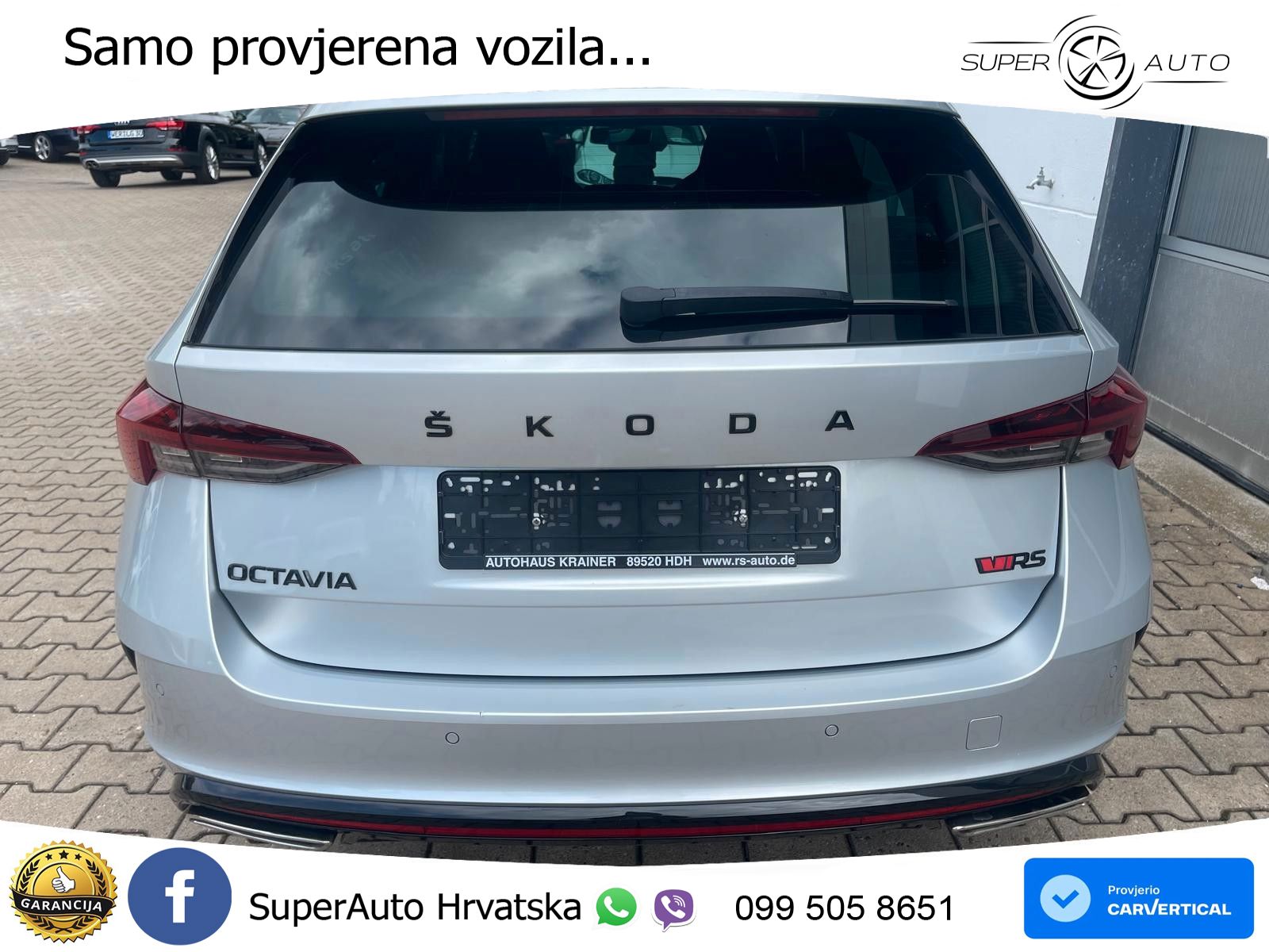 Škoda Octavia Combi RS 2.0 TDI (200 KS) DSG