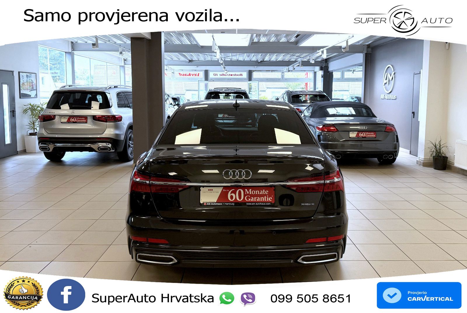 Audi A6 50 TDI V6 (286 KS) quattro tiptronic S line ZRAČNI+ACC+GR SJED+KAM