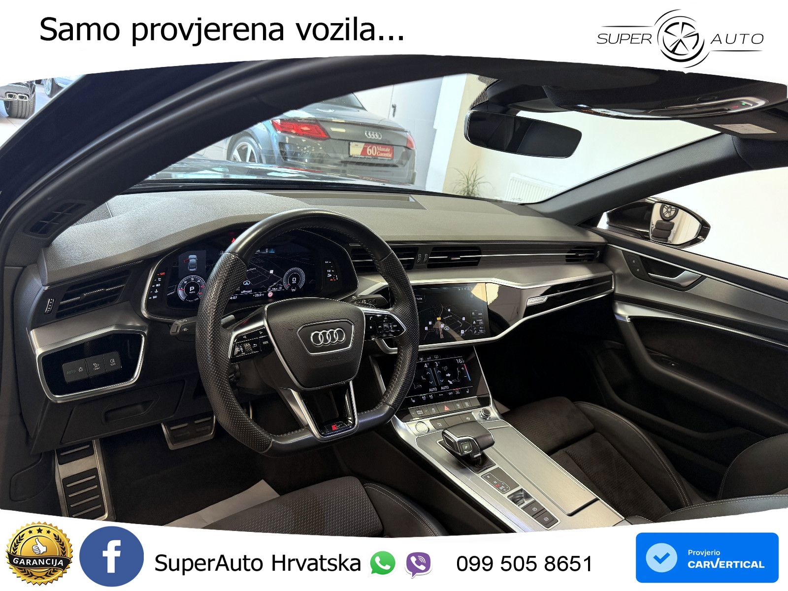 Audi A6 50 TDI V6 (286 KS) quattro tiptronic S line ZRAČNI+ACC+GR SJED+KAM