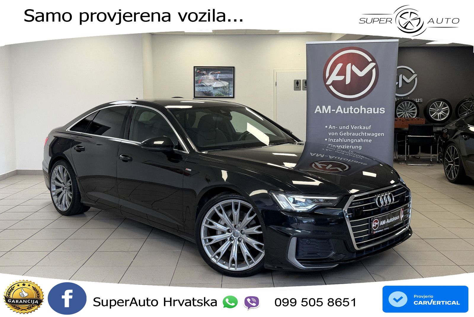Audi A6 50 TDI V6 (286 KS) quattro tiptronic S line ZRAČNI+ACC+GR SJED+KAM
