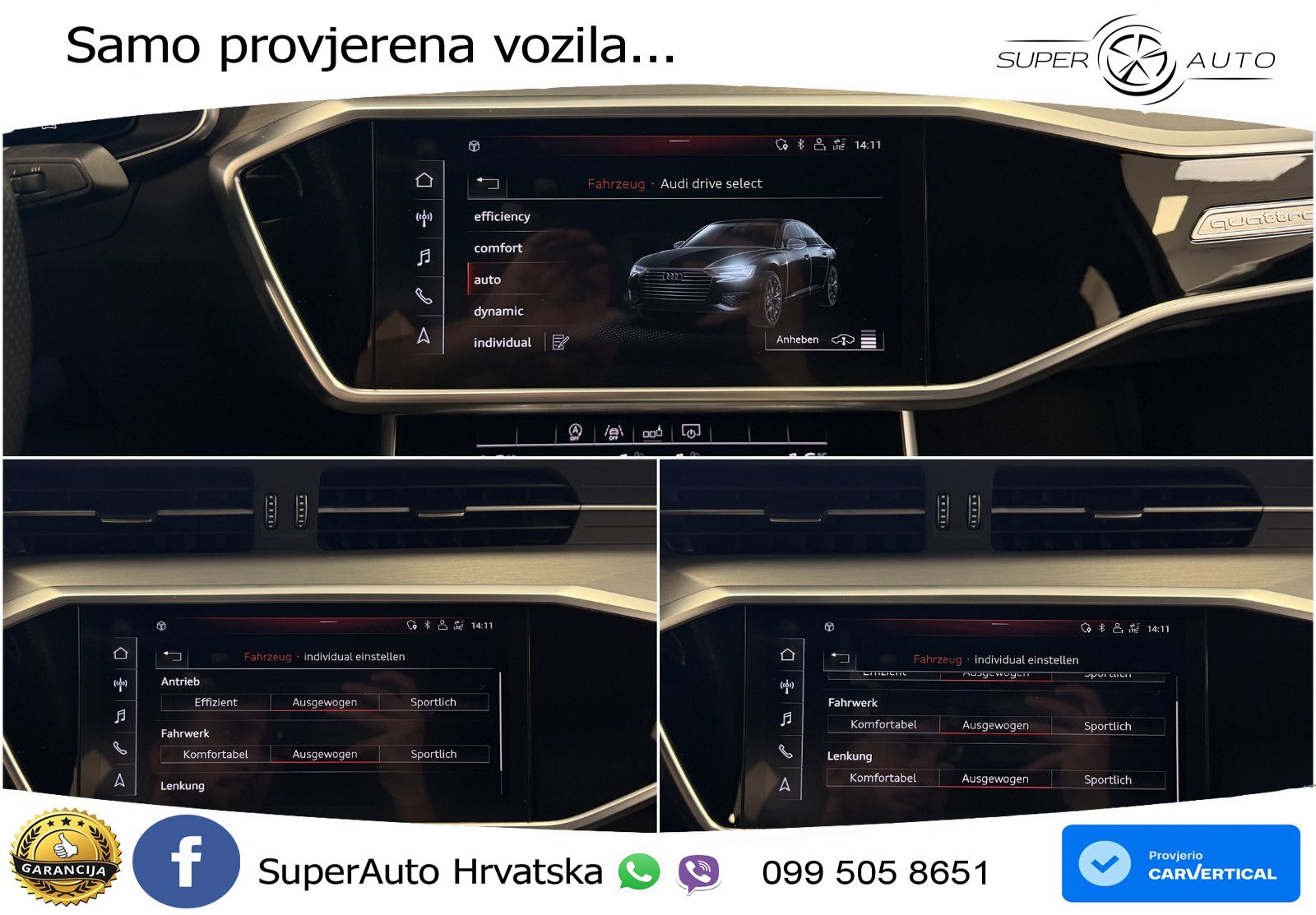 Audi A6 50 TDI V6 (286 KS) quattro tiptronic S line ZRAČNI+ACC+GR SJED+KAM