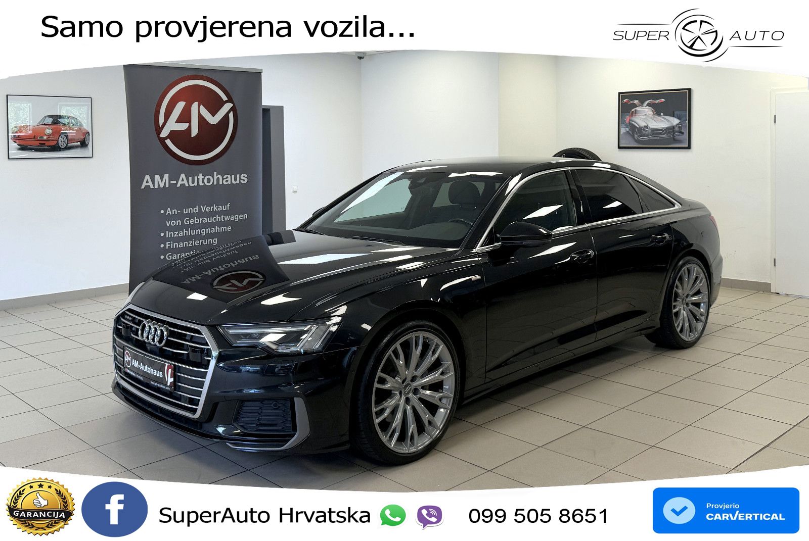 Audi A6 50 TDI V6 (286 KS) quattro tiptronic S line ZRAČNI+ACC+GR SJED+KAM