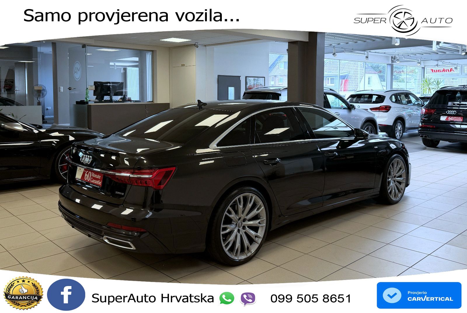 Audi A6 50 TDI V6 (286 KS) quattro tiptronic S line ZRAČNI+ACC+GR SJED+KAM