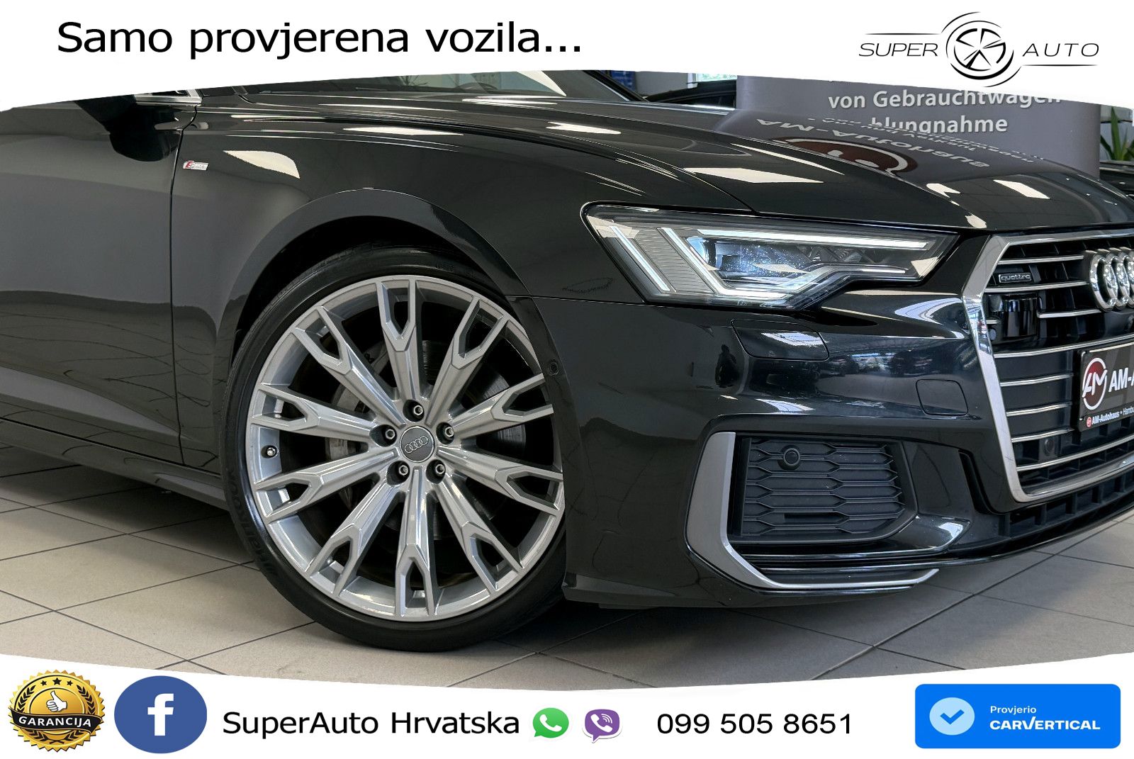 Audi A6 50 TDI V6 (286 KS) quattro tiptronic S line ZRAČNI+ACC+GR SJED+KAM