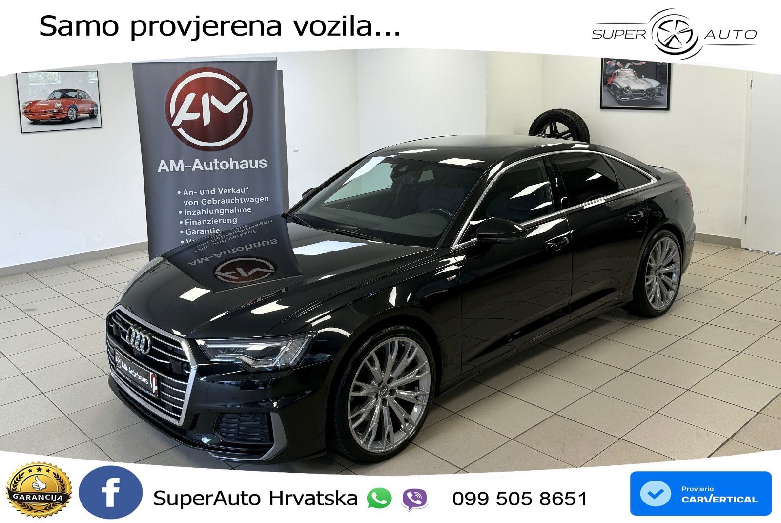 Audi A6 50 TDI V6 (286 KS) quattro tiptronic S line ZRAČNI+ACC+GR SJED+KAM