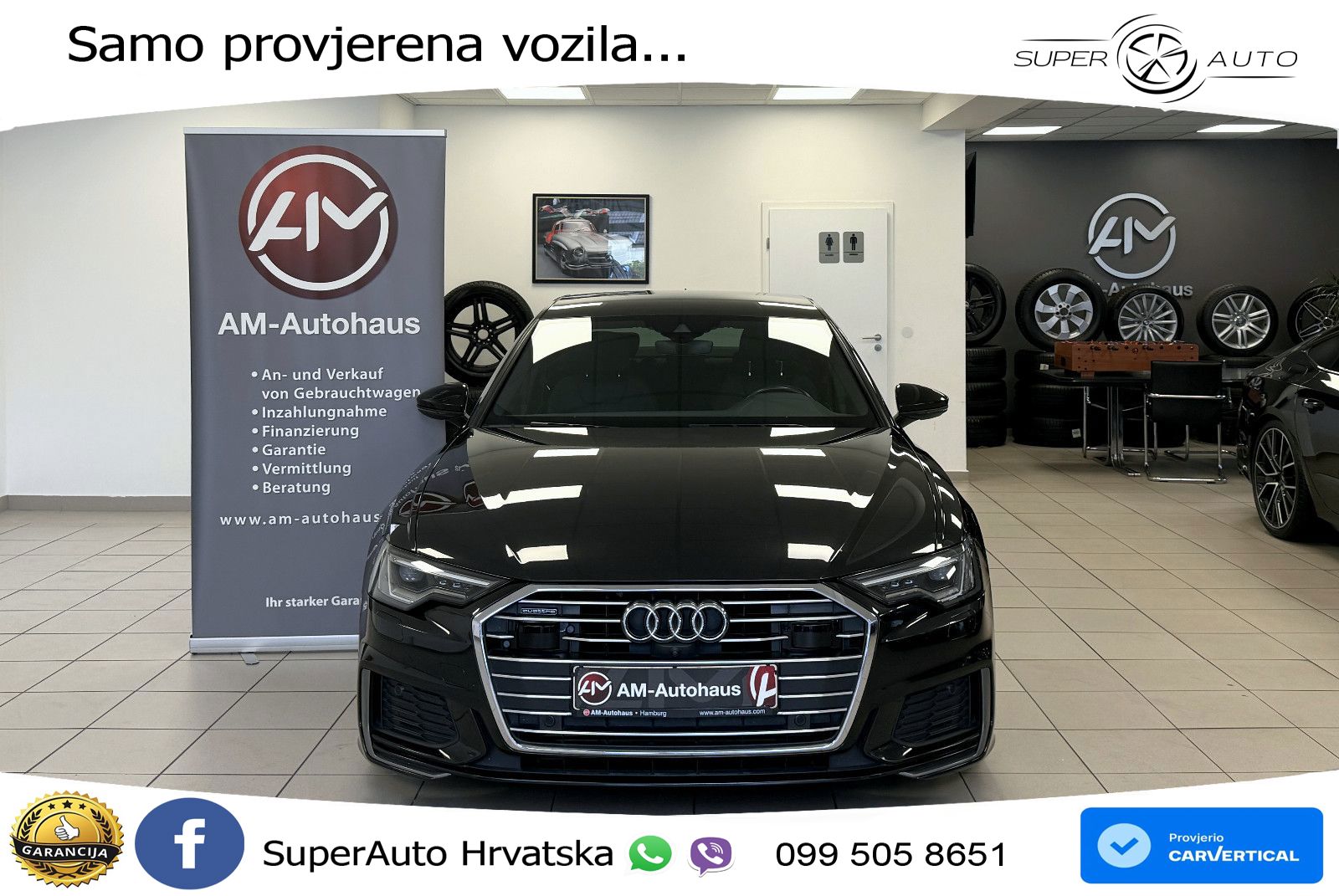 Audi A6 50 TDI V6 (286 KS) quattro tiptronic S line ZRAČNI+ACC+GR SJED+KAM