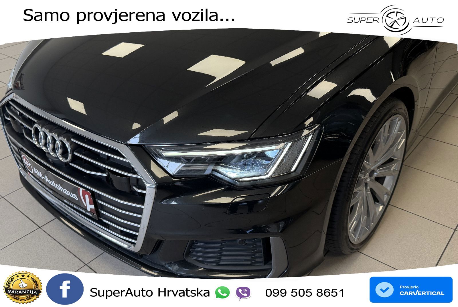 Audi A6 50 TDI V6 (286 KS) quattro tiptronic S line ZRAČNI+ACC+GR SJED+KAM