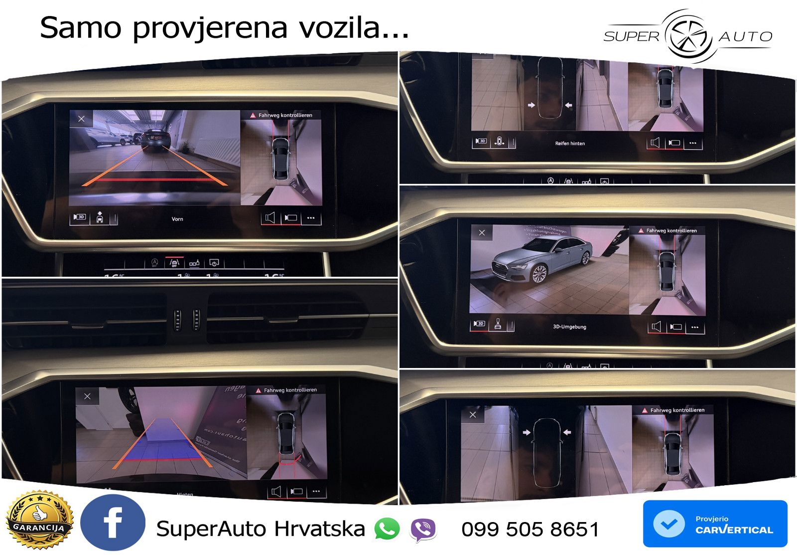 Audi A6 50 TDI V6 (286 KS) quattro tiptronic S line ZRAČNI+ACC+GR SJED+KAM