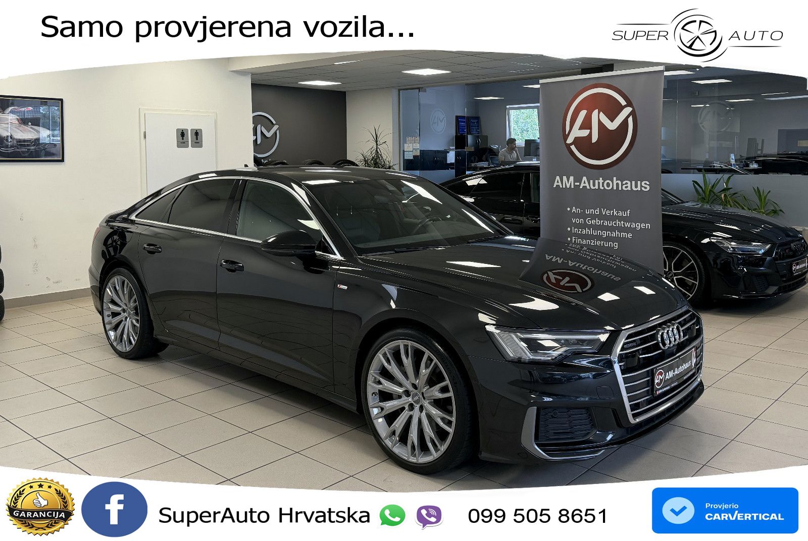 Audi A6 50 TDI V6 (286 KS) quattro tiptronic S line ZRAČNI+ACC+GR SJED+KAM