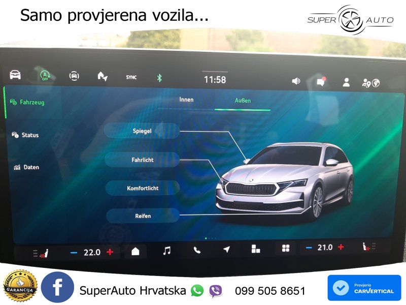 Škoda Octavia Combi 2.0 TDI (150 KS) DSG LED+GR SJED+ACC