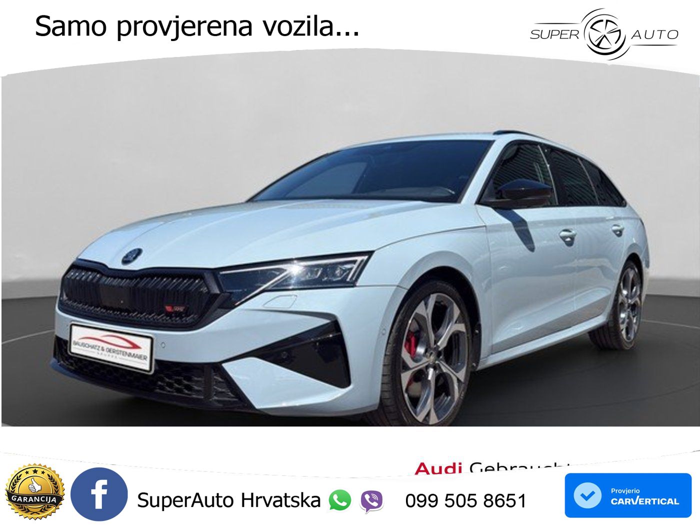 Škoda Octavia Combi RS 2.0 TSI (265 KS) DSG LED+GR SJED+ACC