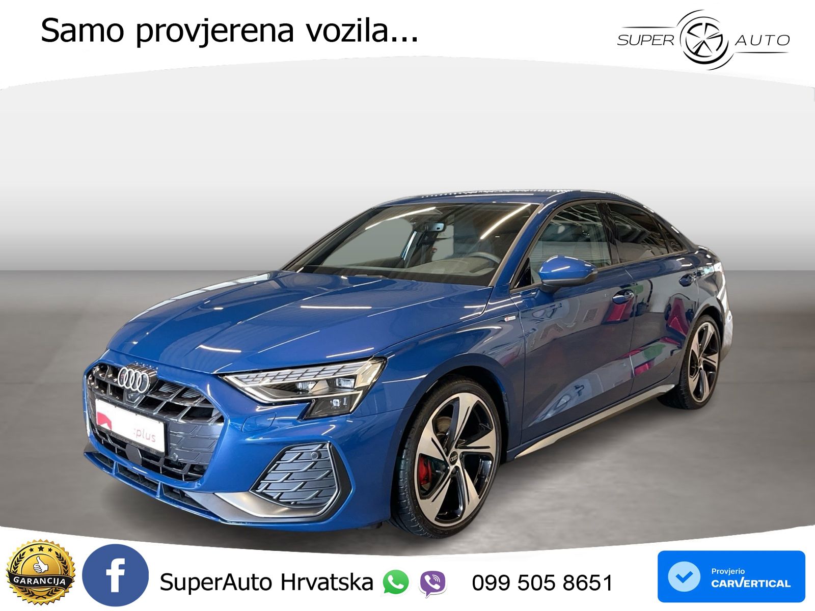Audi A3 Limuzina 40 TFSI (204 KS) quattro S tronic S line LED+GR SJED+ACC