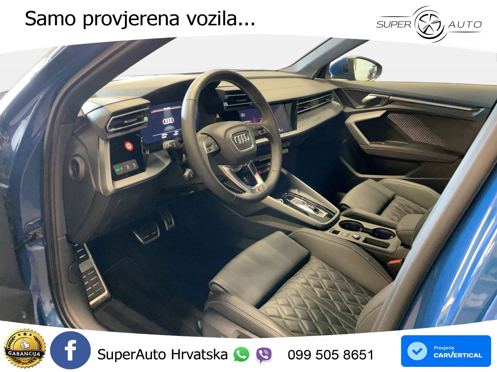 Audi A3 Limuzina 40 TFSI (204 KS) quattro S tronic S line LED+GR SJED+ACC