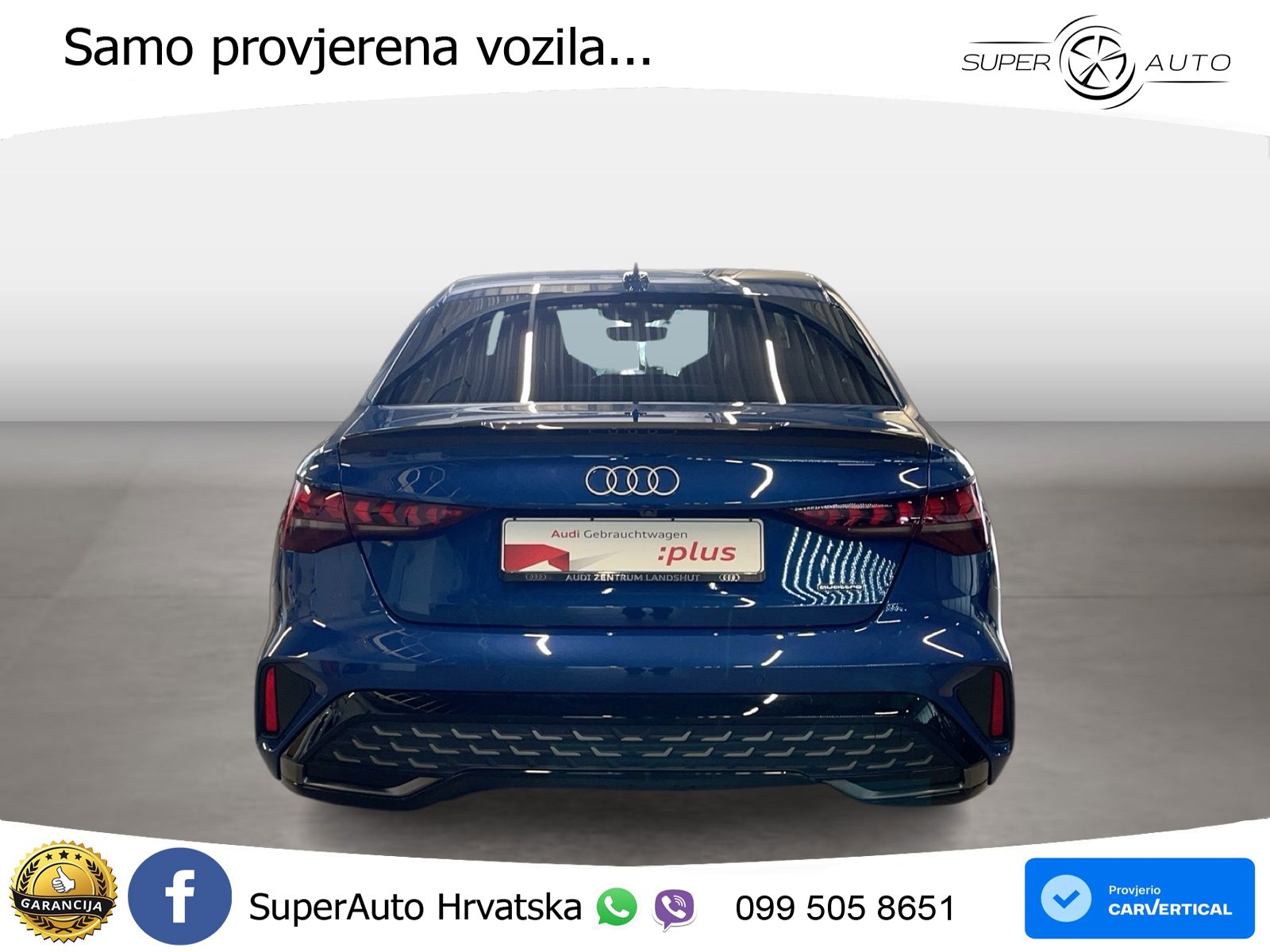 Audi A3 Limuzina 40 TFSI (204 KS) quattro S tronic S line LED+GR SJED+ACC