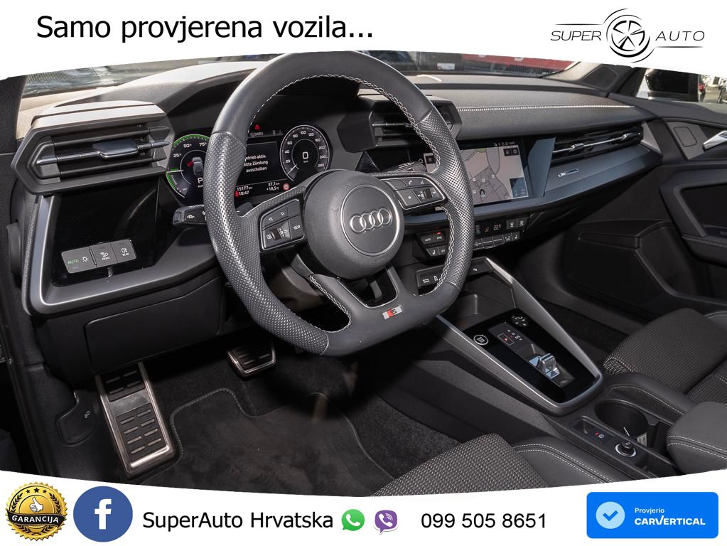 Audi A3 40 TFSIe (204 KS) S tronic S line MATRIX+GR SJED+KAM