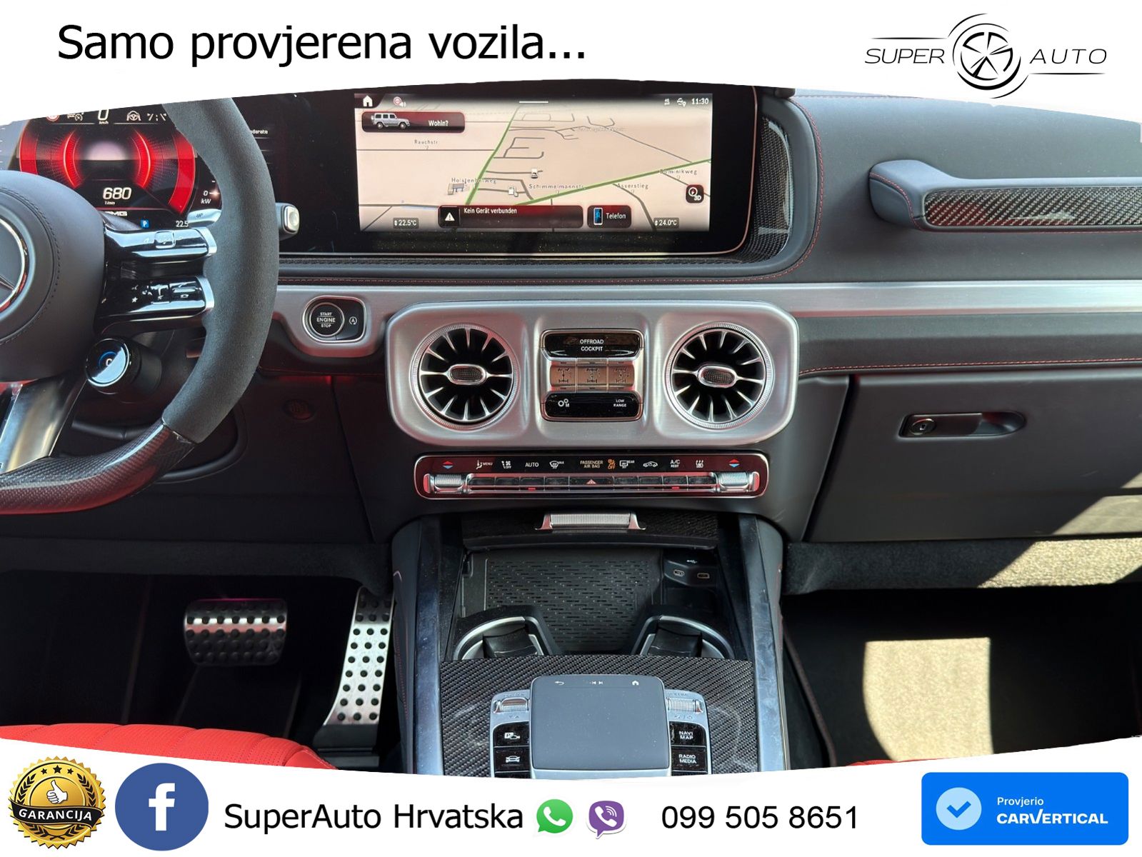 Mercedes AMG G 63 Long V8 (585 KS) 4MATIC 9G-TRONIC AMG SPEEDSHIFT TCT Superior ACC+HEAD+4xGR SJED+360+PANO