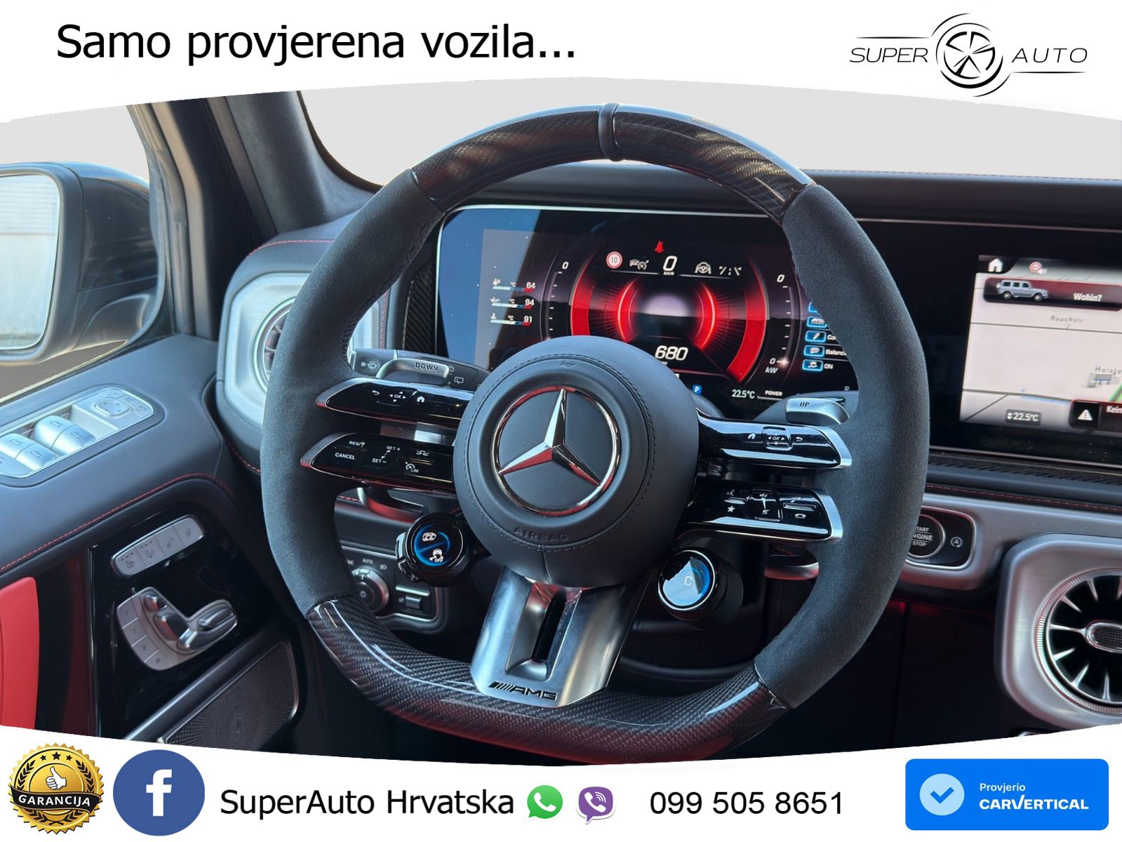 Mercedes AMG G 63 Long V8 (585 KS) 4MATIC 9G-TRONIC AMG SPEEDSHIFT TCT Superior ACC+HEAD+4xGR SJED+360+PANO