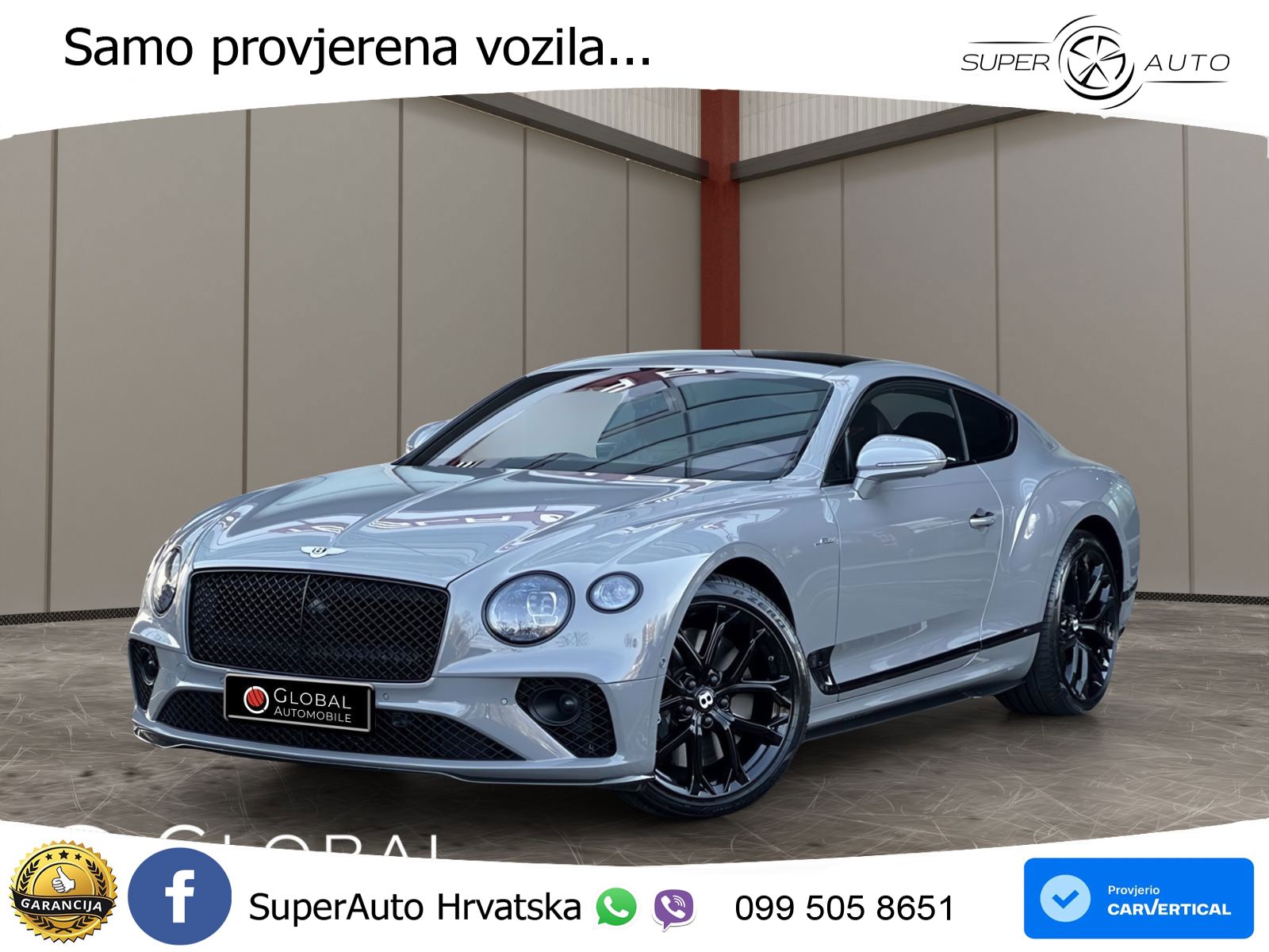 Bentley Continental GT III Speed 6.0 TSI W12 (659 KS) AWD DCT LED+GR SJED+ACC