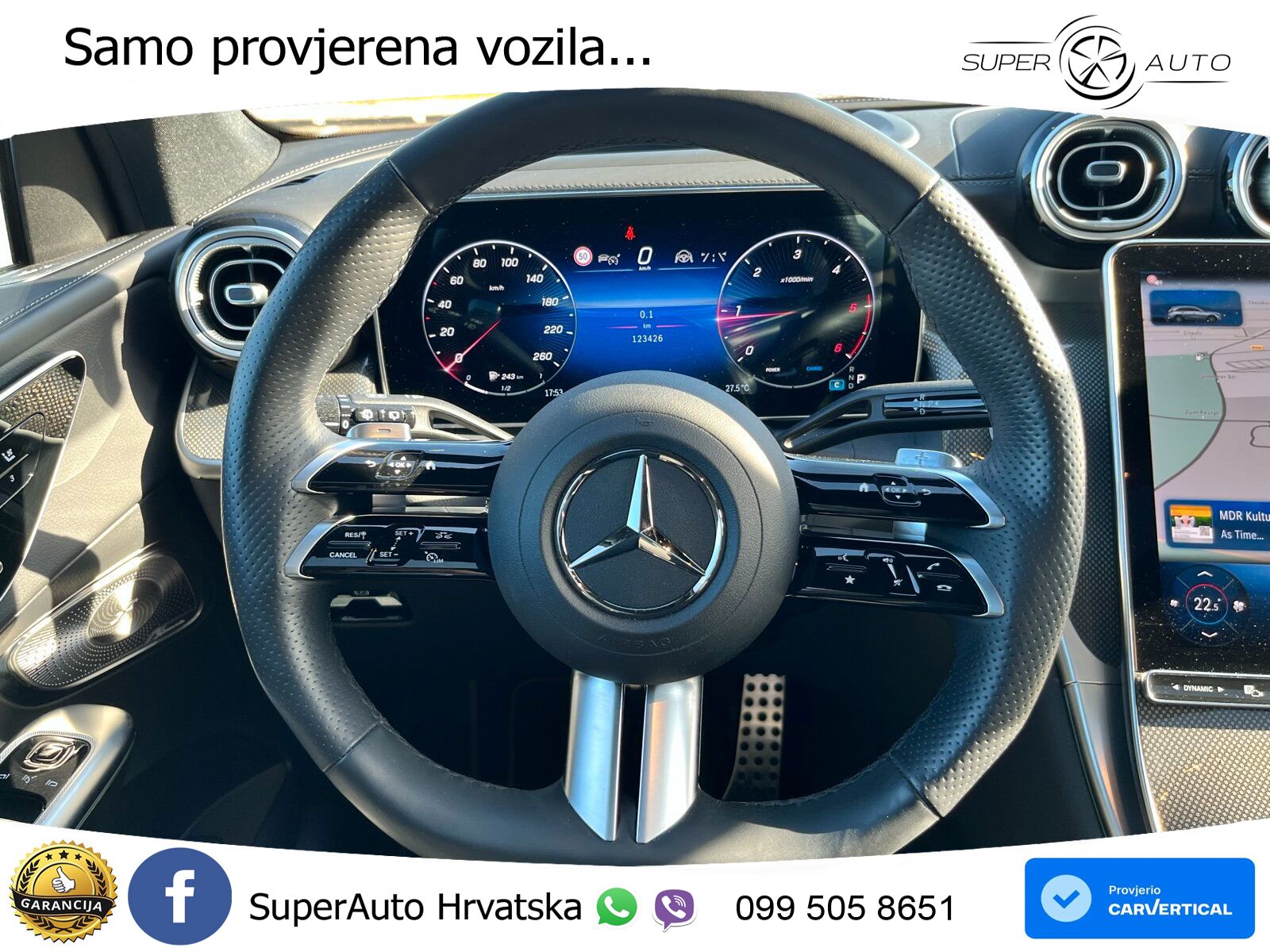 Mercedes GLC 300d (269 KS) 4MATIC 9G-TRONIC AMG ZRAČNI+ACC+GR SJED+KAM+PANO