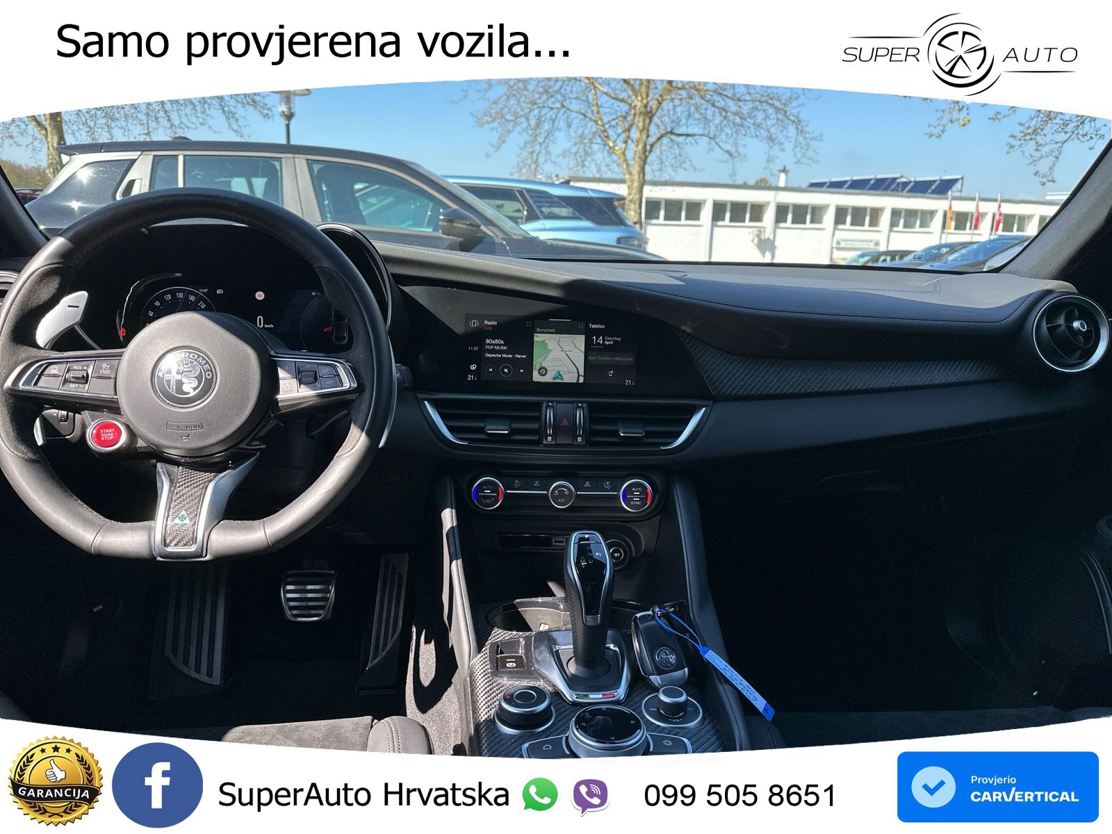 Alfa Romeo Giulia Quadrifoglio 2.9 V6 Bi-Turbo (520 KS) Automatic LED+ACC