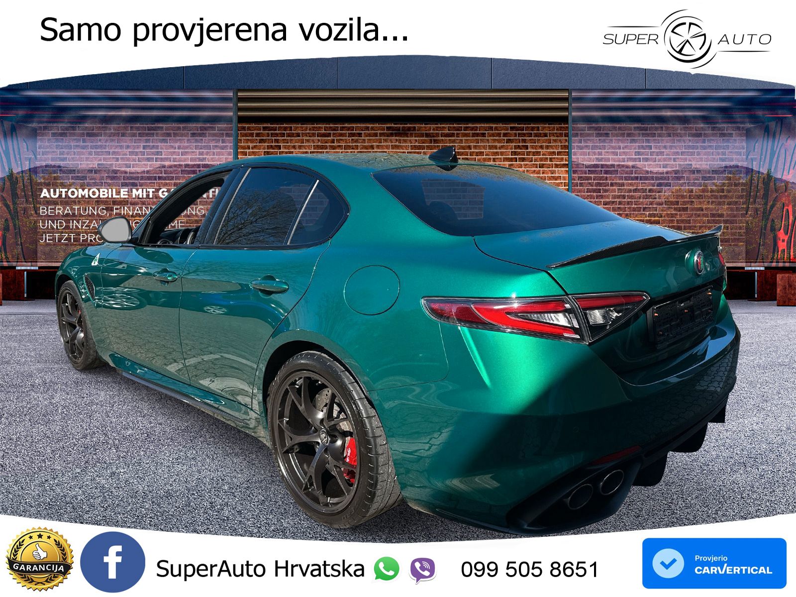 Alfa Romeo Giulia Quadrifoglio 2.9 V6 Bi-Turbo (520 KS) Automatic LED+ACC