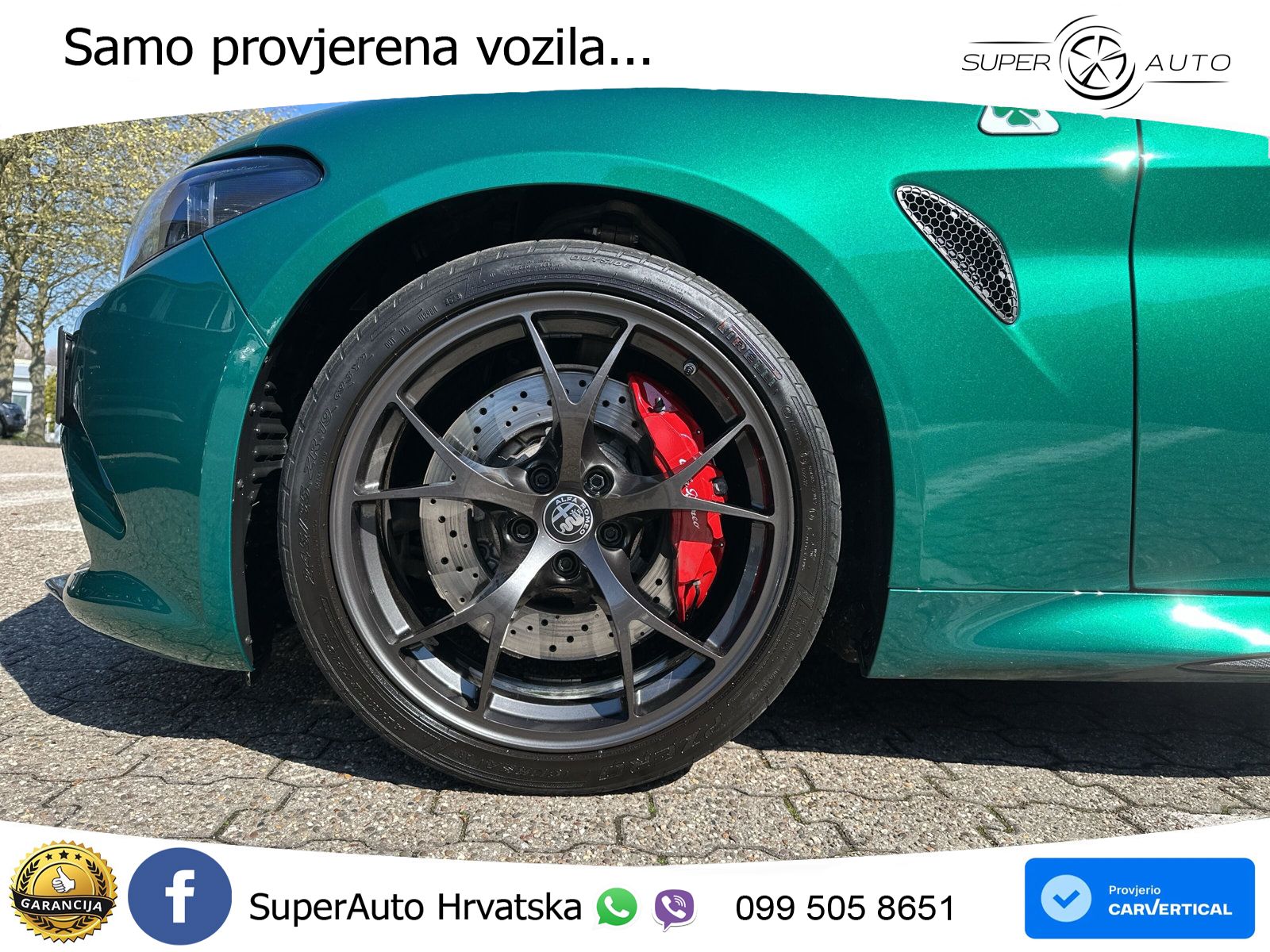 Alfa Romeo Giulia Quadrifoglio 2.9 V6 Bi-Turbo (520 KS) Automatic LED+ACC