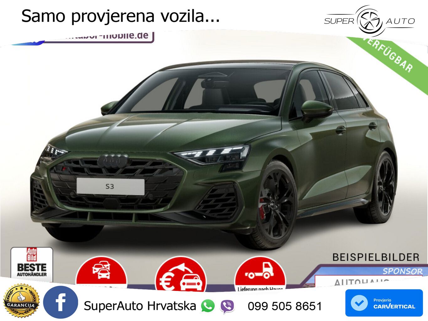 Audi S3 2.0 TFSI (333 KS) quattro S tronic MATRIX+GR SJED+KAM