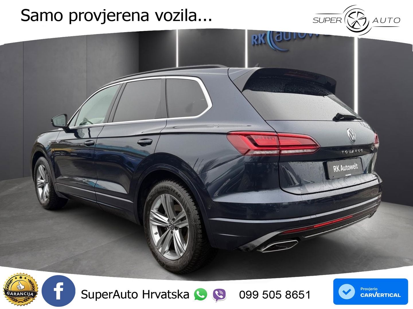 Volkswagen Touareg 3.0 V6 TDI (231 KS) 4MOTION Tiptronic R-Line ZRAČNI+ACC+GR SJED+KAM+PANO