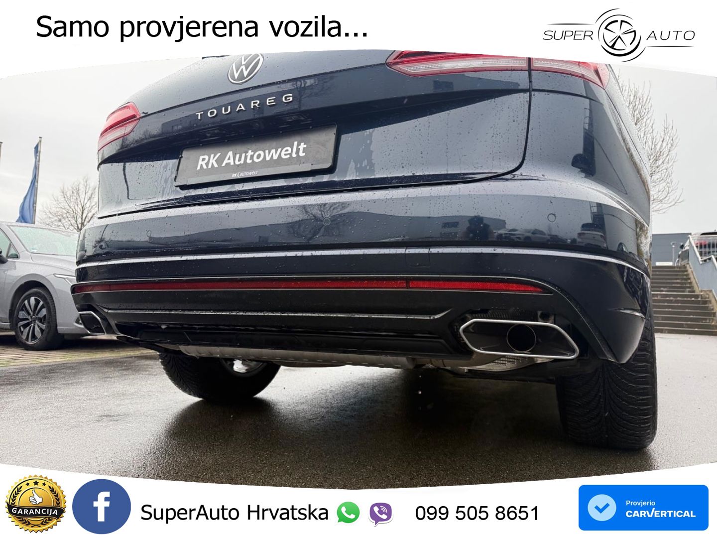 Volkswagen Touareg 3.0 V6 TDI (231 KS) 4MOTION Tiptronic R-Line ZRAČNI+ACC+GR SJED+KAM+PANO