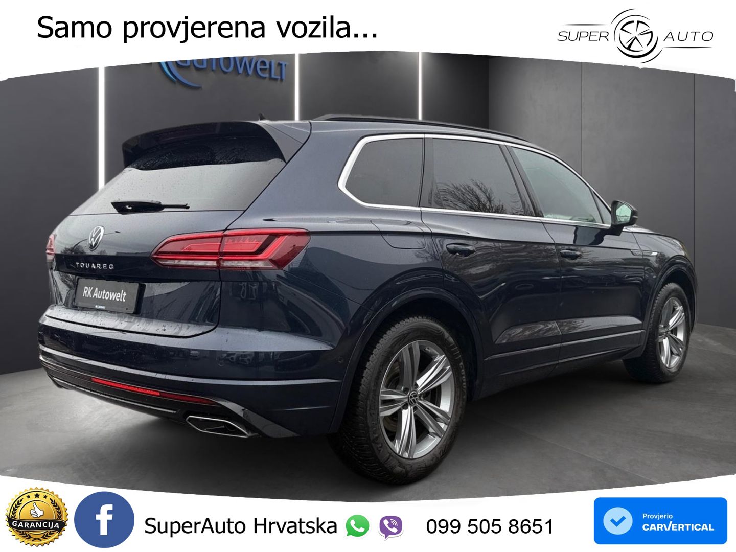 Volkswagen Touareg 3.0 V6 TDI (231 KS) 4MOTION Tiptronic R-Line ZRAČNI+ACC+GR SJED+KAM+PANO