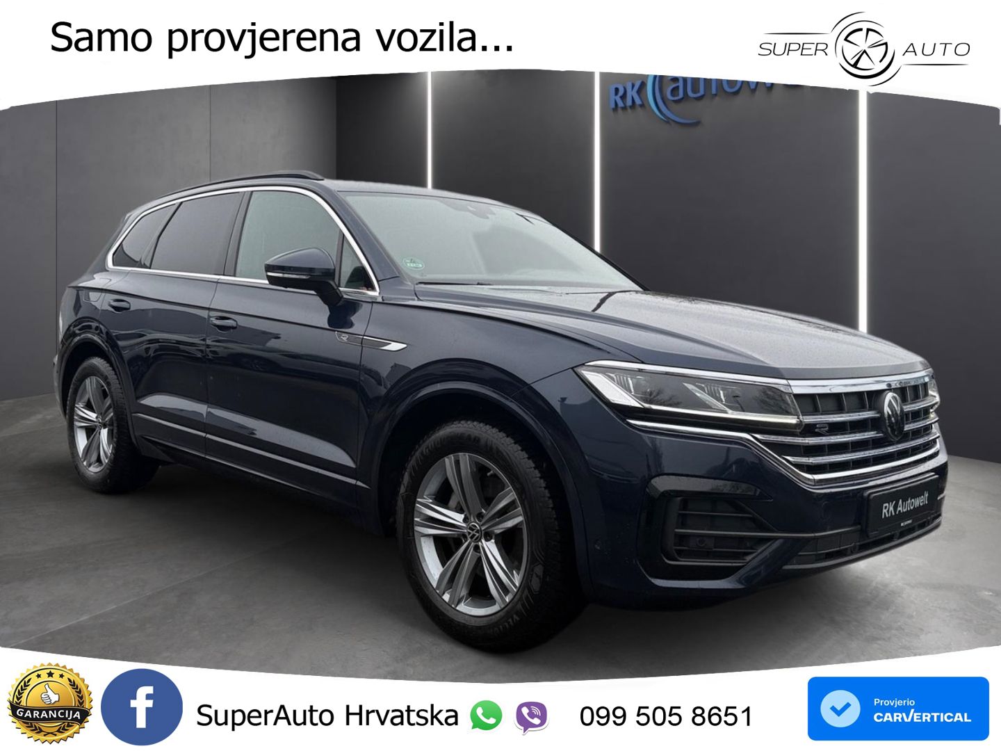 Volkswagen Touareg 3.0 V6 TDI (231 KS) 4MOTION Tiptronic R-Line ZRAČNI+ACC+GR SJED+KAM+PANO