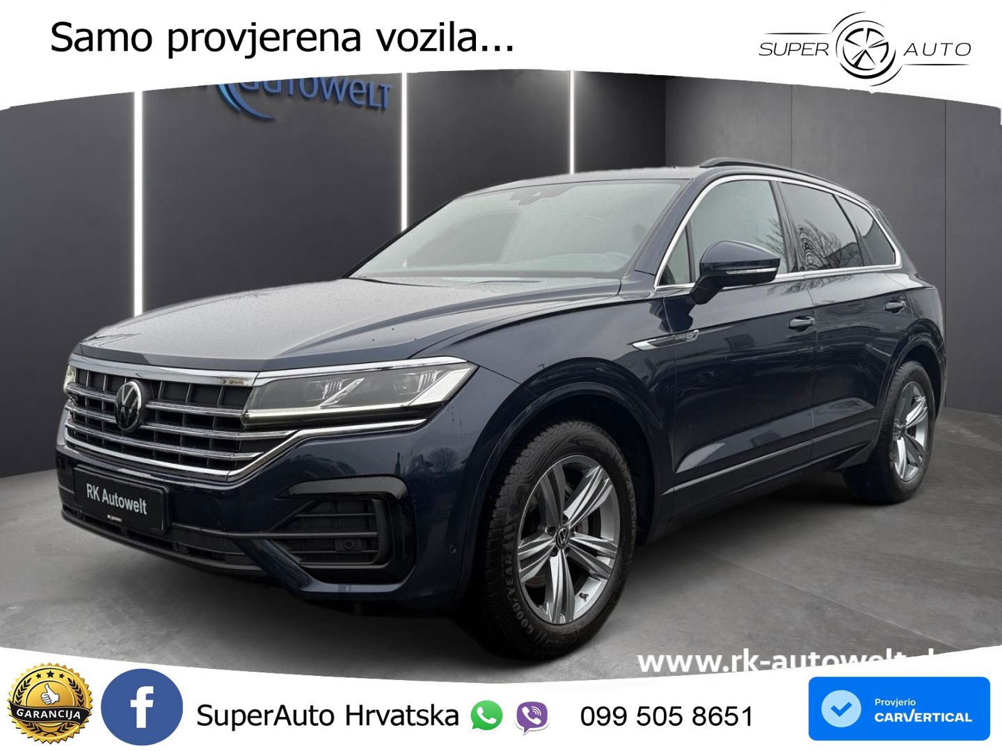 Volkswagen Touareg 3.0 V6 TDI (231 KS) 4MOTION Tiptronic R-Line ZRAČNI+ACC+GR SJED+KAM+PANO