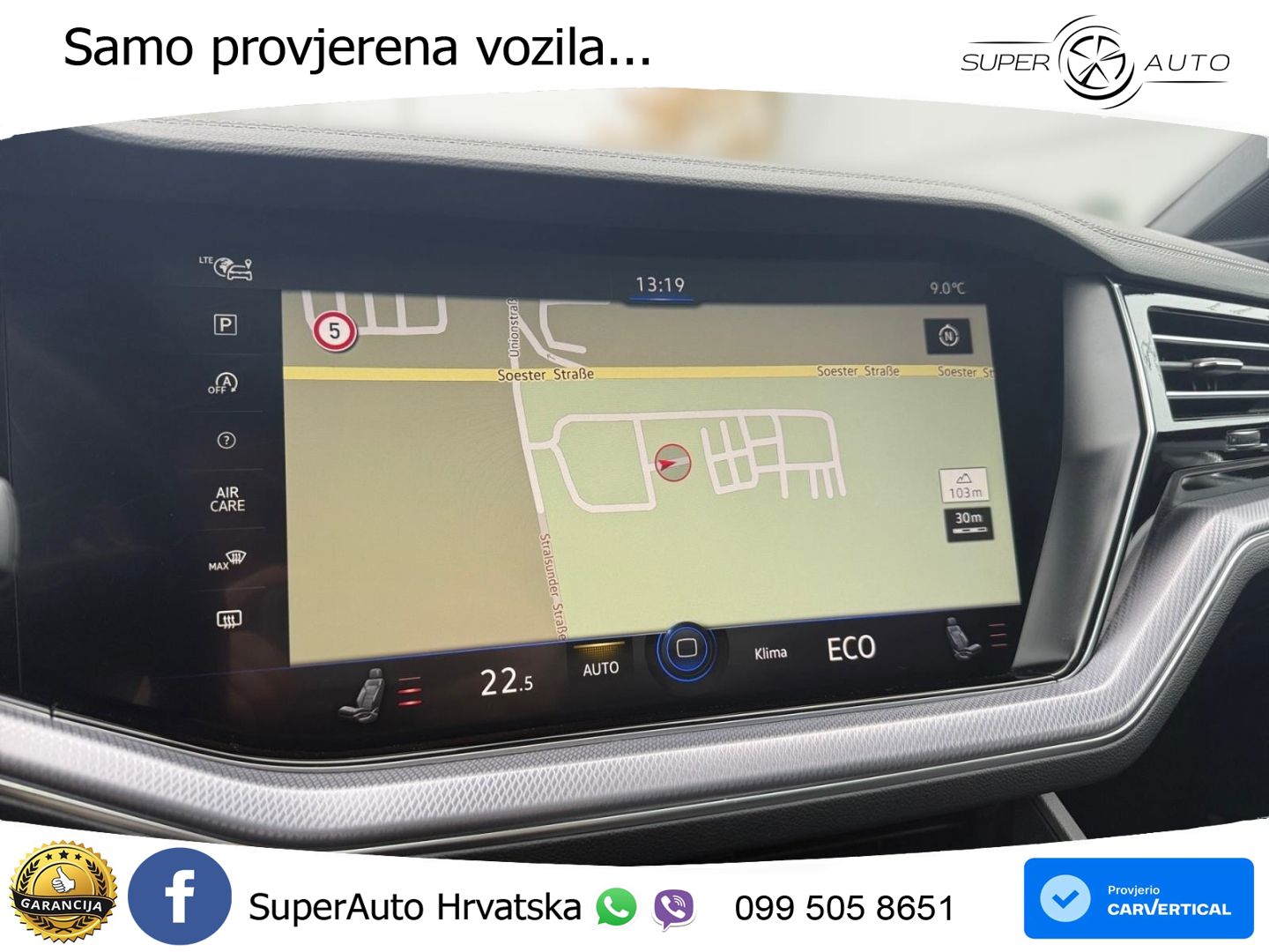 Volkswagen Touareg 3.0 V6 TDI (231 KS) 4MOTION Tiptronic R-Line ZRAČNI+ACC+GR SJED+KAM+PANO