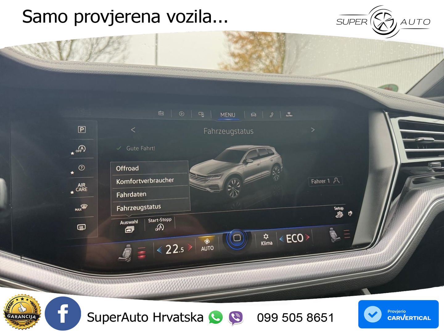 Volkswagen Touareg 3.0 V6 TDI (231 KS) 4MOTION Tiptronic R-Line ZRAČNI+ACC+GR SJED+KAM+PANO