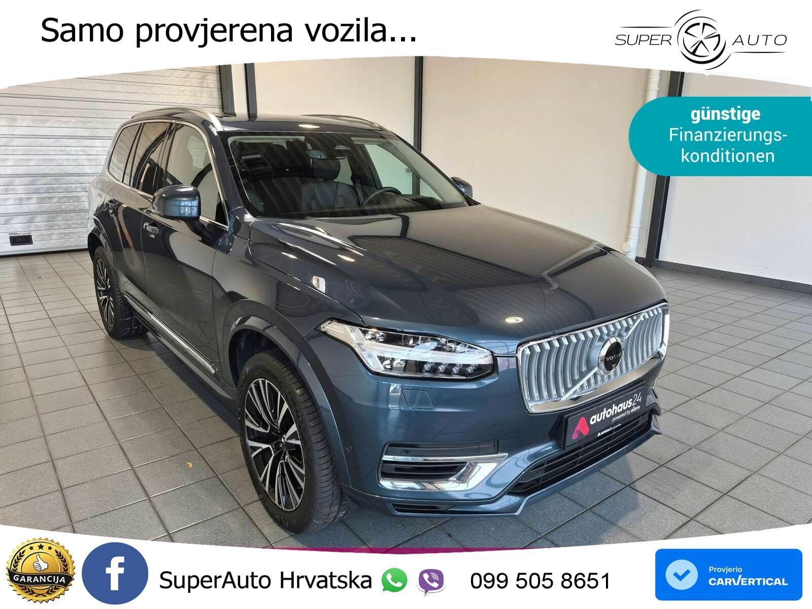 Volvo XC90 2.0 T8 AWD Automatic ZRAČNI+ACC+GR SJED+KAM