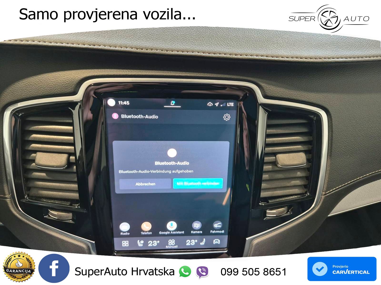 Volvo XC90 2.0 T8 AWD Automatic ZRAČNI+ACC+GR SJED+KAM