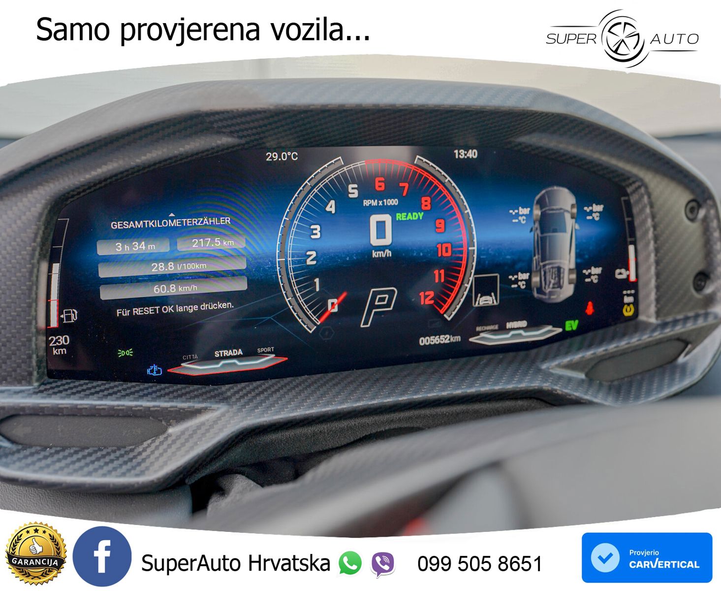 Lamborghini Temerario 4.0 V8 (920 KS) HPEV e-4WD DCT LED+ACC