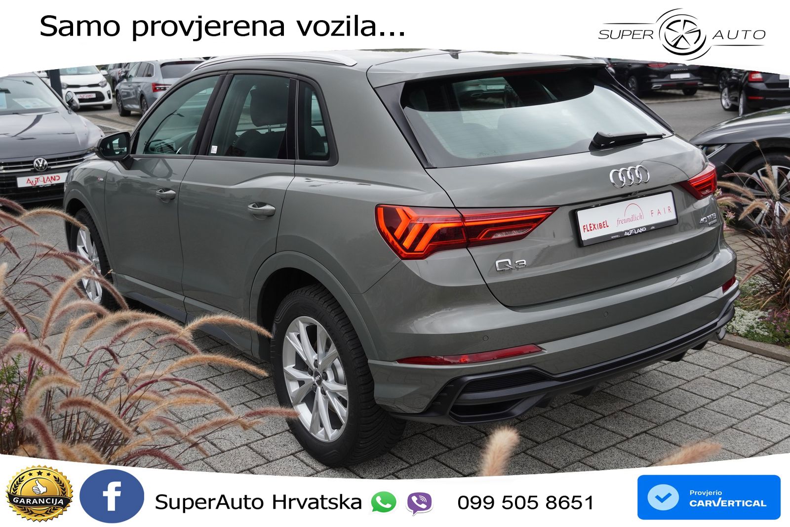 Audi Q3 40 TFSI (190 KS) quattro S tronic S line LED+GR SJED+ACC