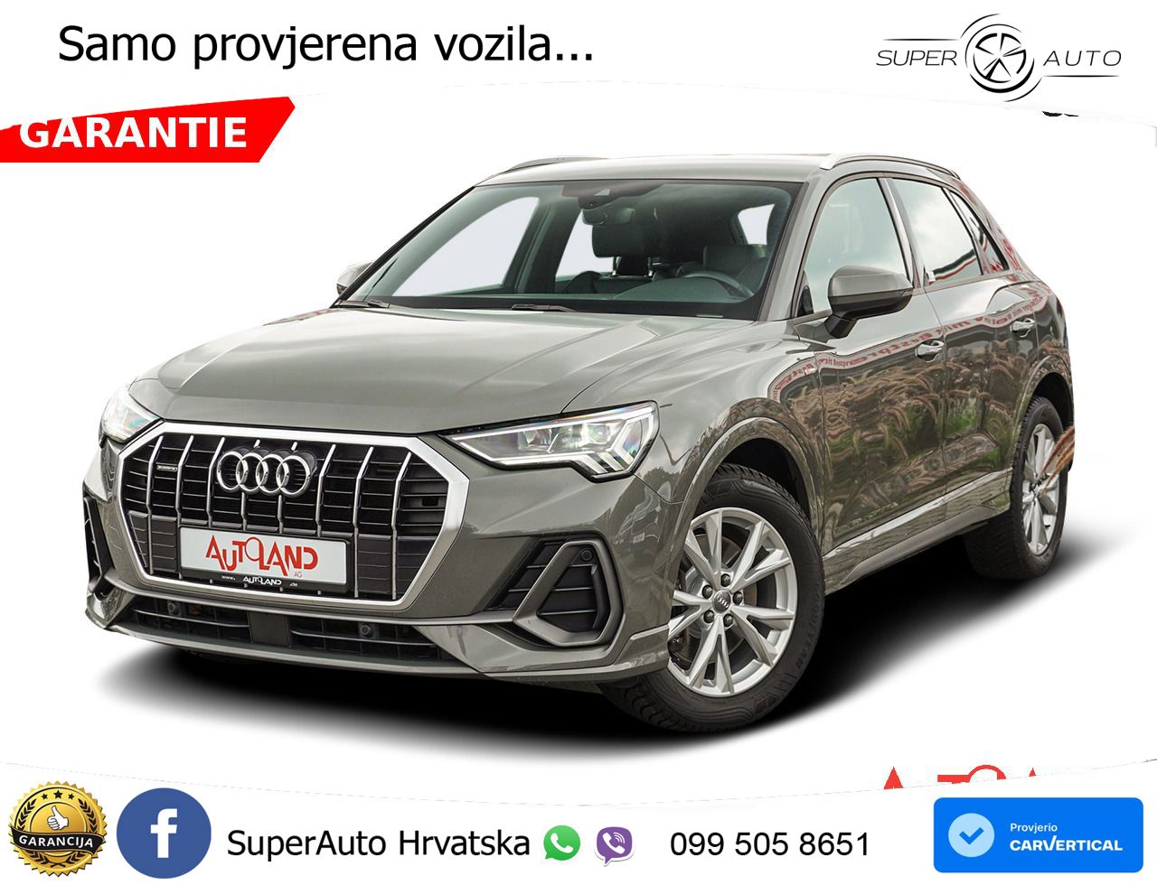 Audi Q3 40 TFSI (190 KS) quattro S tronic S line LED+GR SJED+ACC