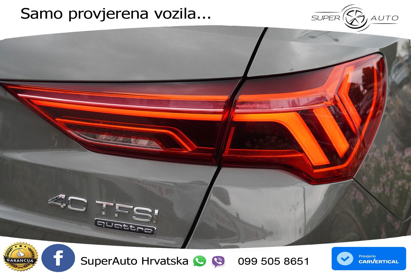 Audi Q3 40 TFSI (190 KS) quattro S tronic S line LED+GR SJED+ACC