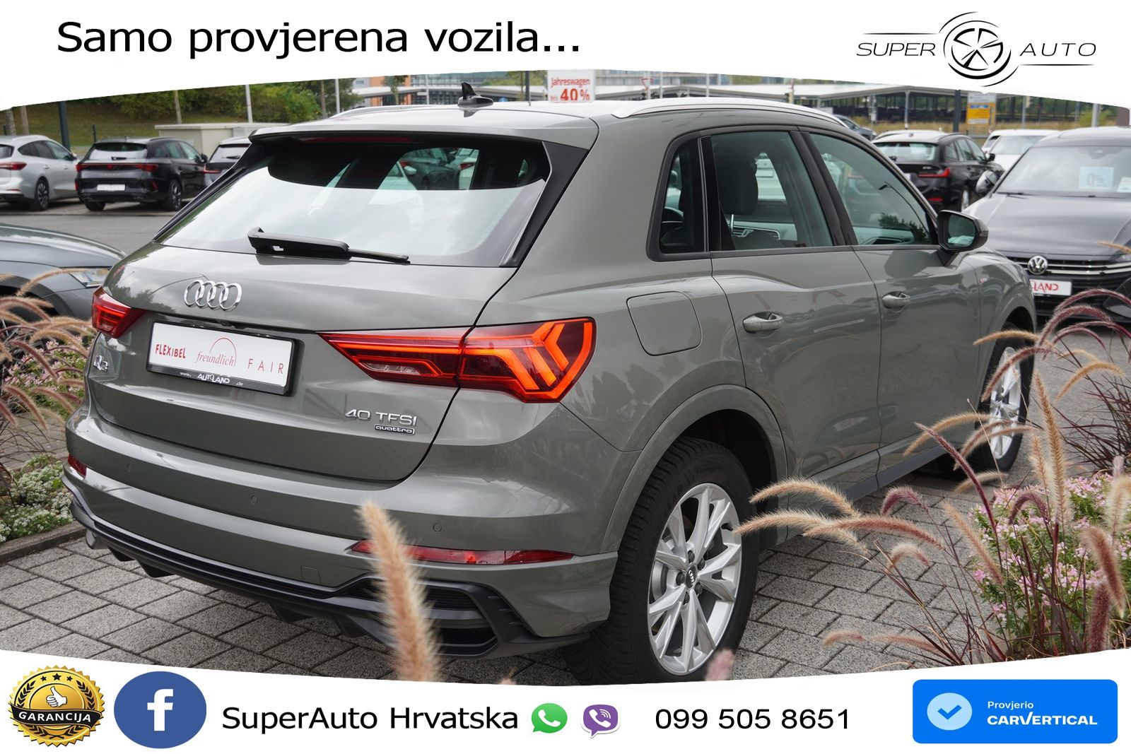 Audi Q3 40 TFSI (190 KS) quattro S tronic S line LED+GR SJED+ACC