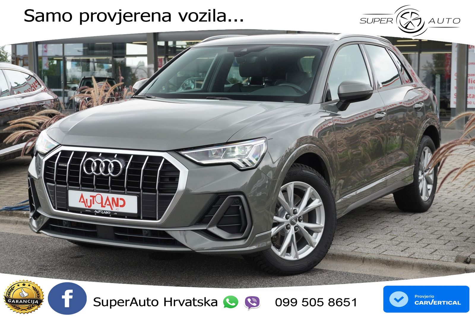 Audi Q3 40 TFSI (190 KS) quattro S tronic S line LED+GR SJED+ACC